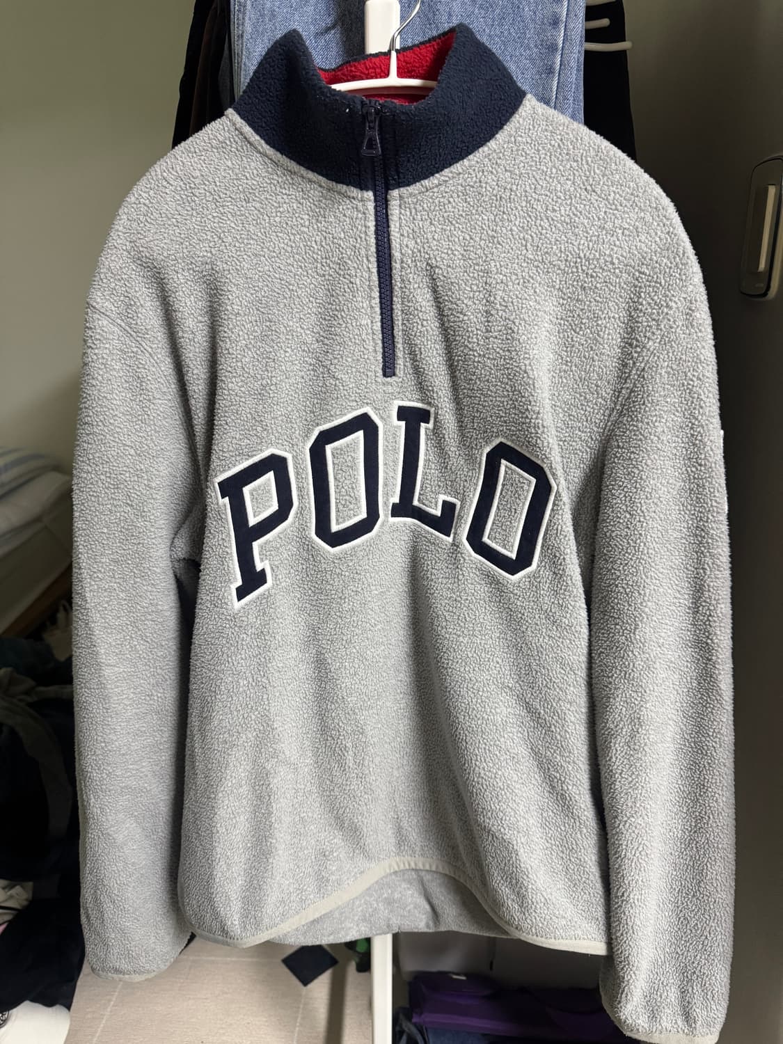 Polo 폴로 랄프로렌 성조기 하프집업 지켓 그레이 s 상품이미지2