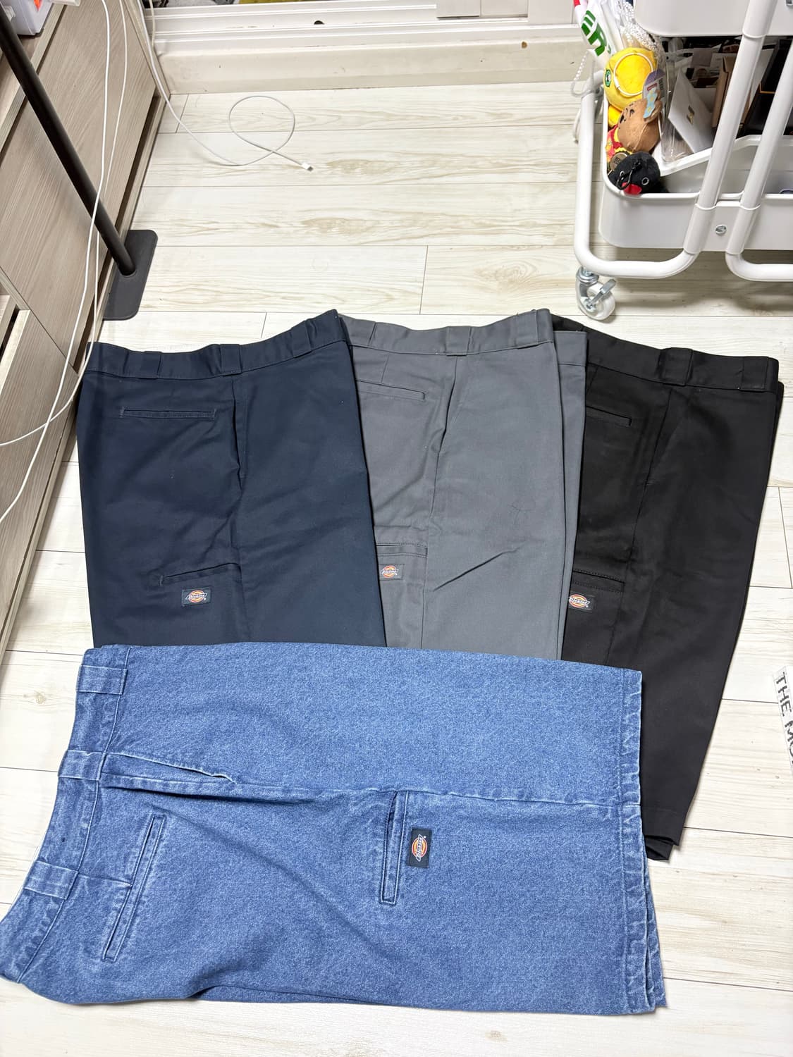 디키즈 루즈핏 데님 워크쇼츠 미디엄 블루 34 상품이미지2
