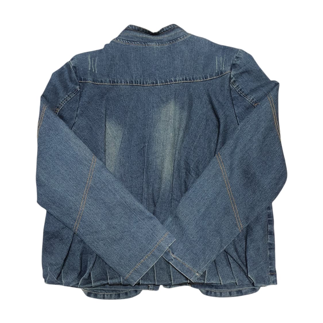 ✨ (바배) 벌 패치 스탠드카라 벌룬핏 청 데님 자켓  상품이미지2