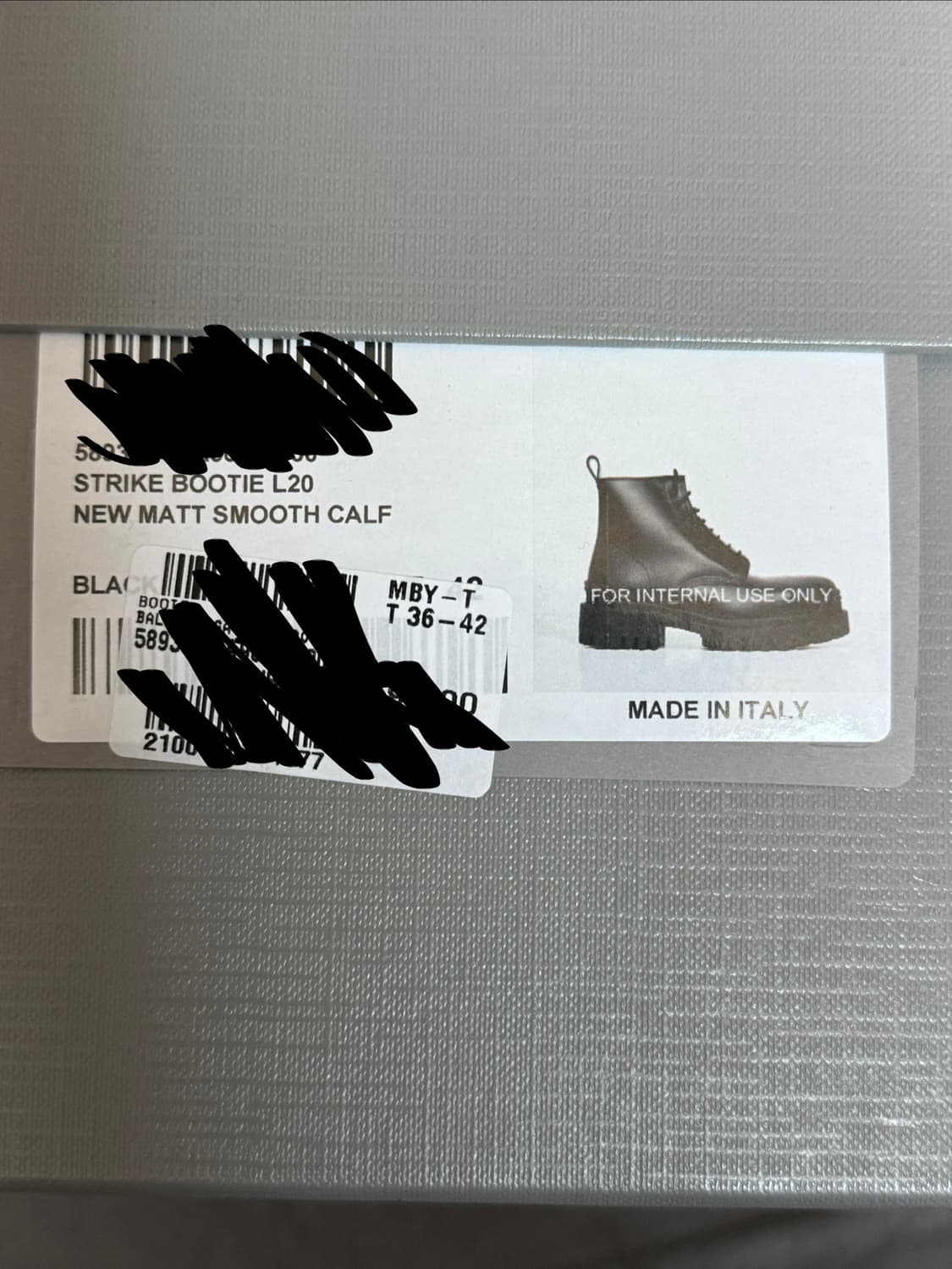 발렌시아가 스트라이크 컴뱃 부츠 42 팝니다 상품이미지5