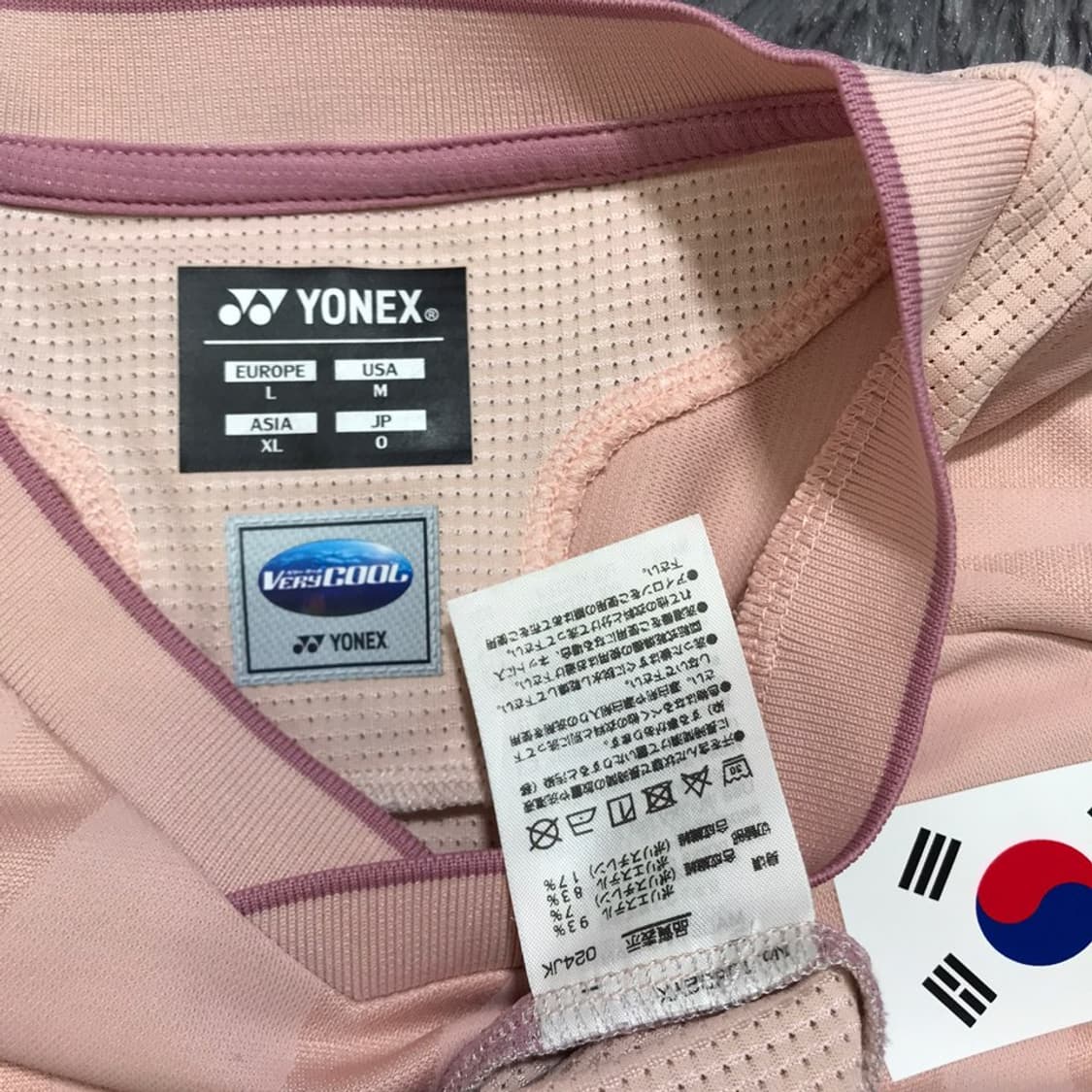 [[XL,새상품급,25SS] 요넥스 코리아 국대 배드민턴 반팔티@325 상품이미지5