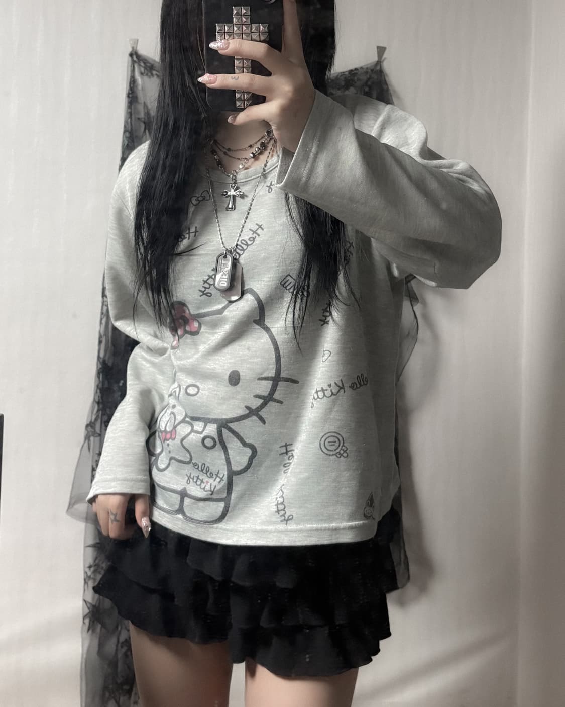 헬로키티 프린팅 롱슬리브  상품이미지1