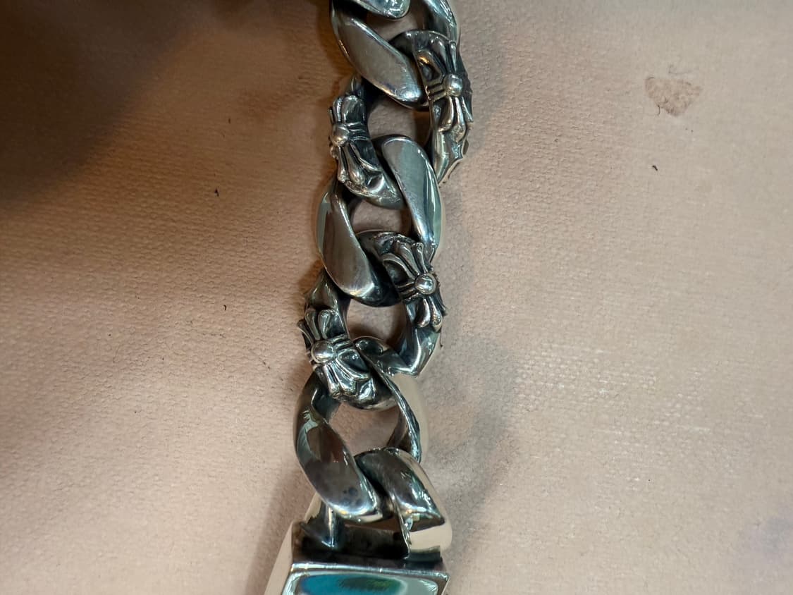 크롬하츠 정품 플로랄ID 9링크 집게펜시팔찌 팝니다.!! 상품이미지9