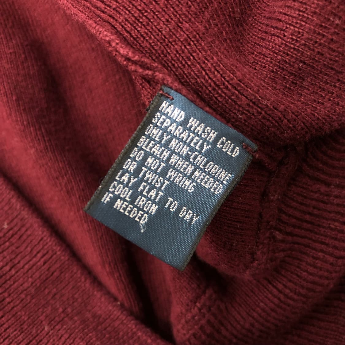 폴로 랄프로렌 코튼 버건디 니트 상품이미지5