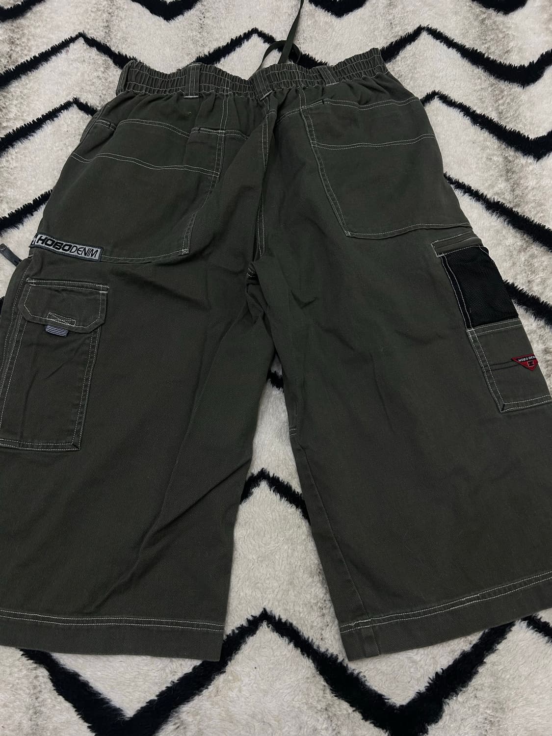 [L]재팬빈티지 Hobo 데님 7부 카고 팬츠/다크그린 상품이미지2