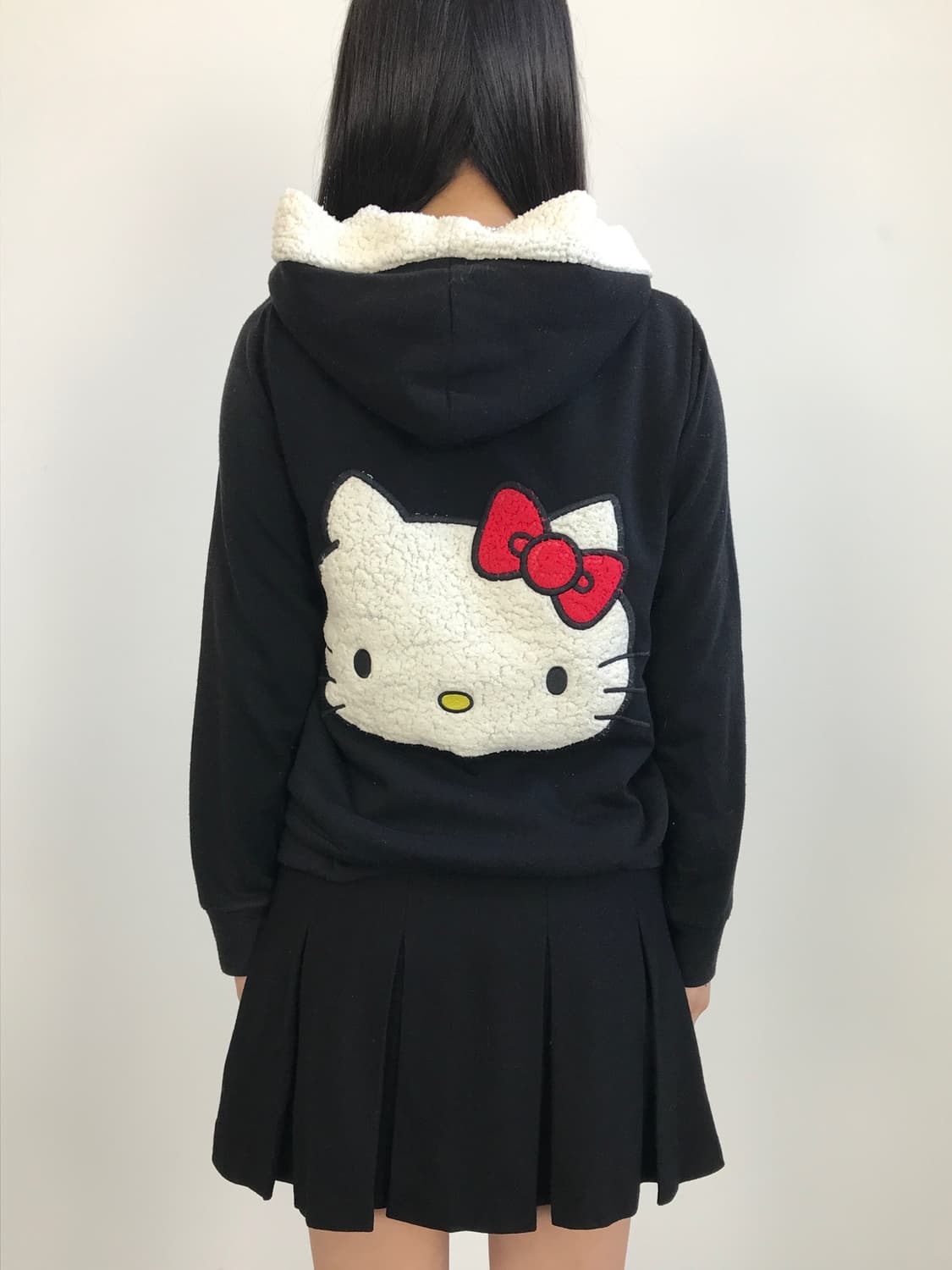 Hello Kitty Y2k Patch Zip-Up Hoodie  상품이미지1
