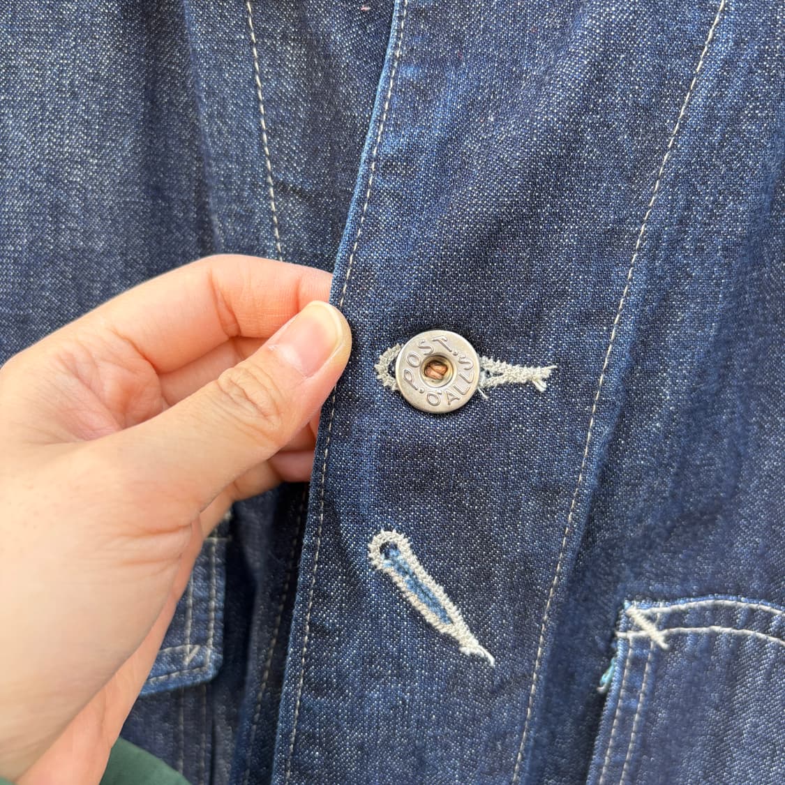 Post Overalls 포스트 오버롤즈 데님 커버올 초어 자켓 상품이미지5