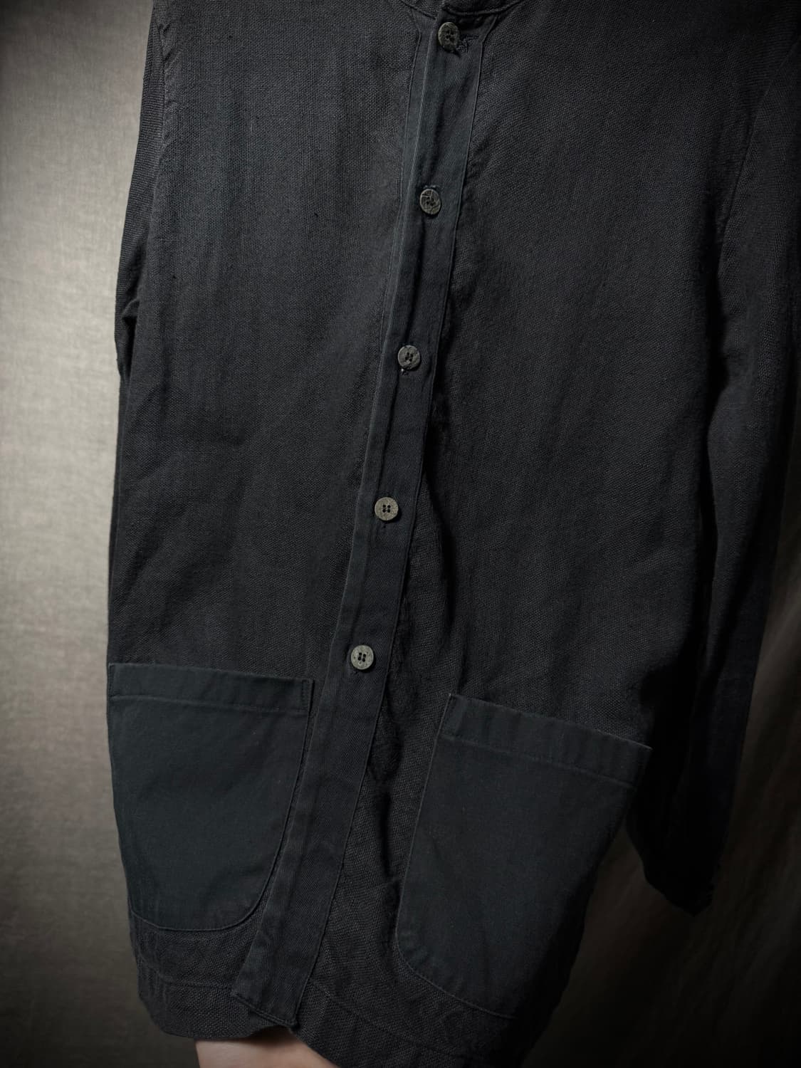 MAVRANYMA Handmade Band Collar Shirt 상품이미지6