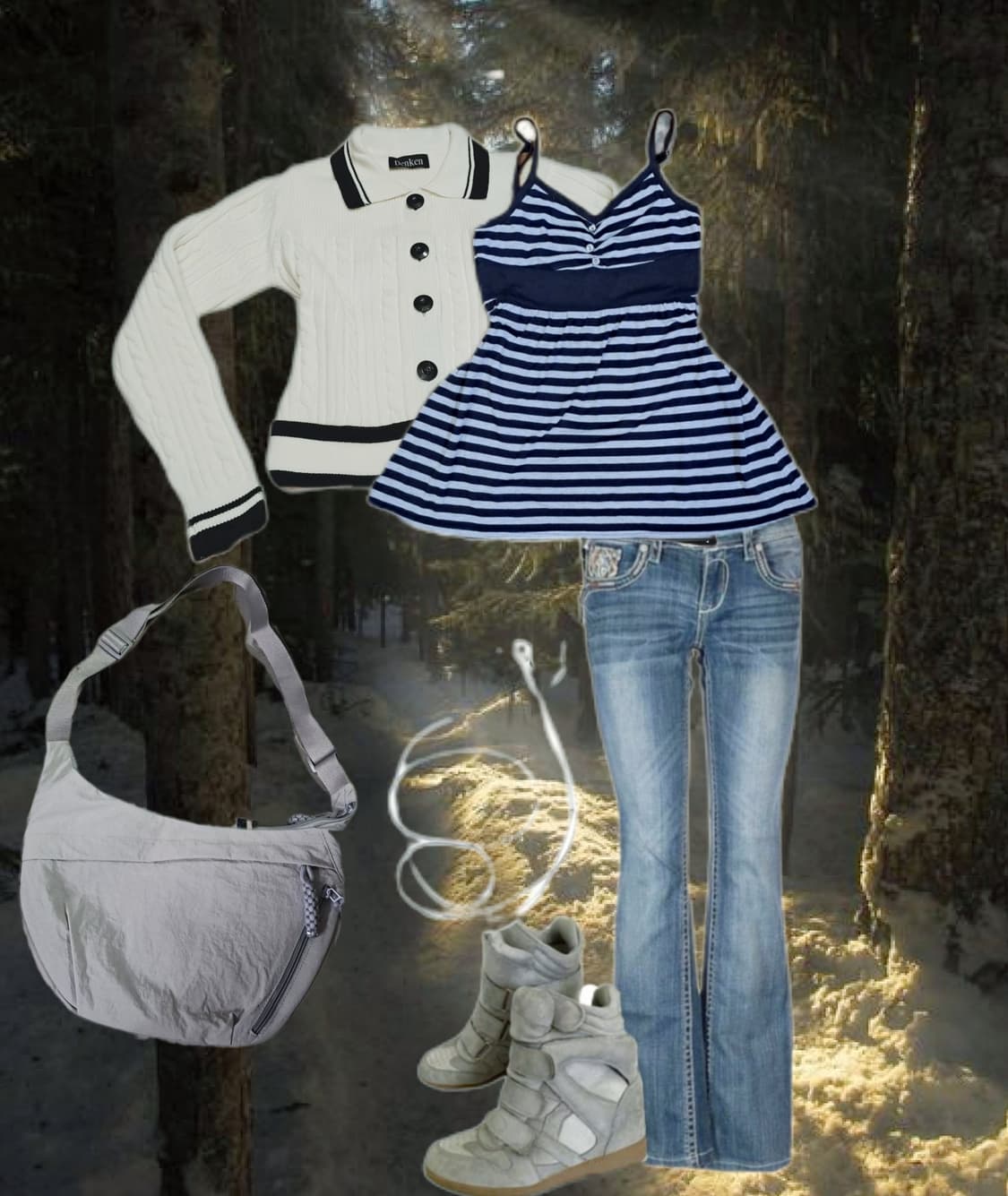 공겜여주 y2k 윈터 페어리 코디셋 상품이미지1