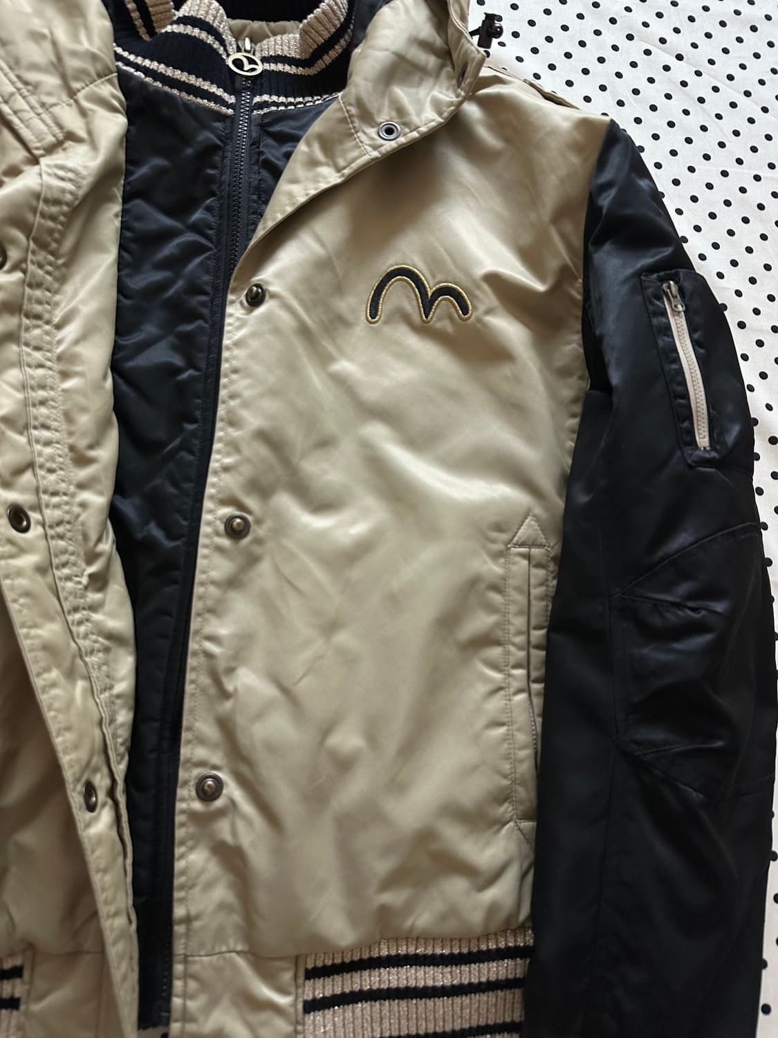 에비수 후드 바시티자켓 상품이미지4