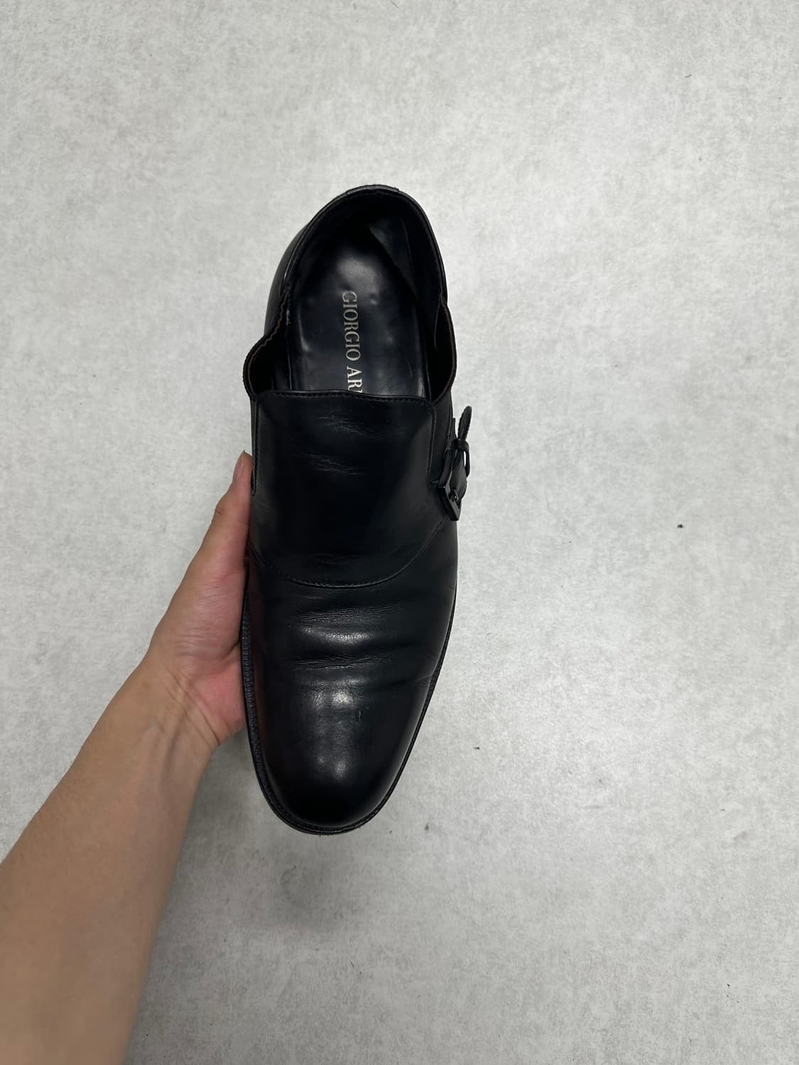 조르지오 알마니 버클 앵클 부츠 상품이미지3