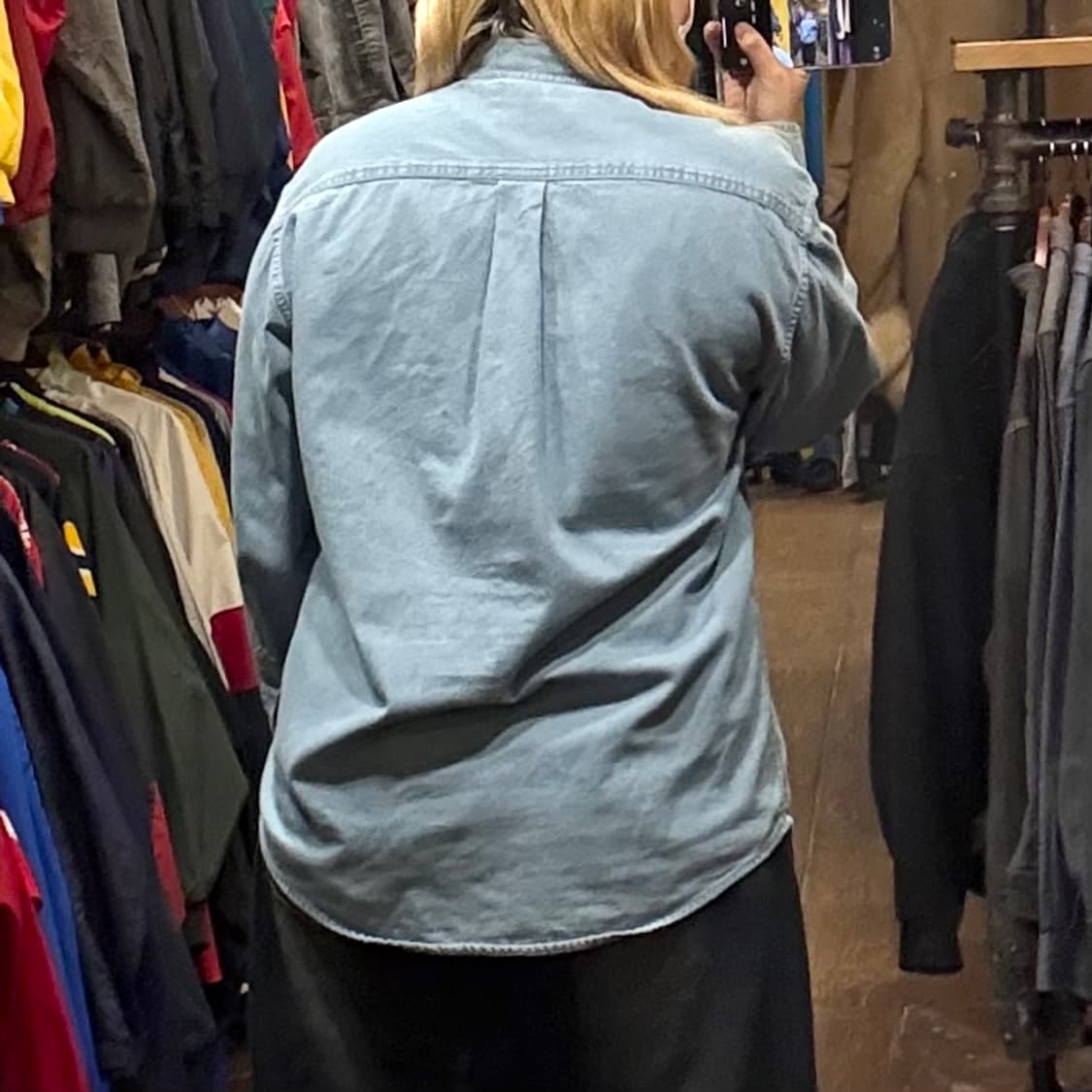 [HI] 칼하트 긴팔 데님셔츠 스카이 블루  상품이미지5