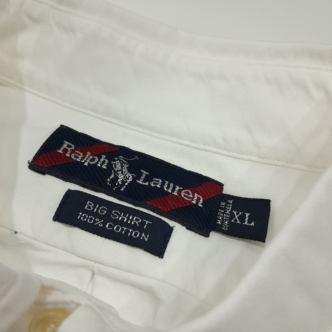 CL924 XL 폴로 90s 빅셔츠 화이트 셔츠 남방 상품이미지3