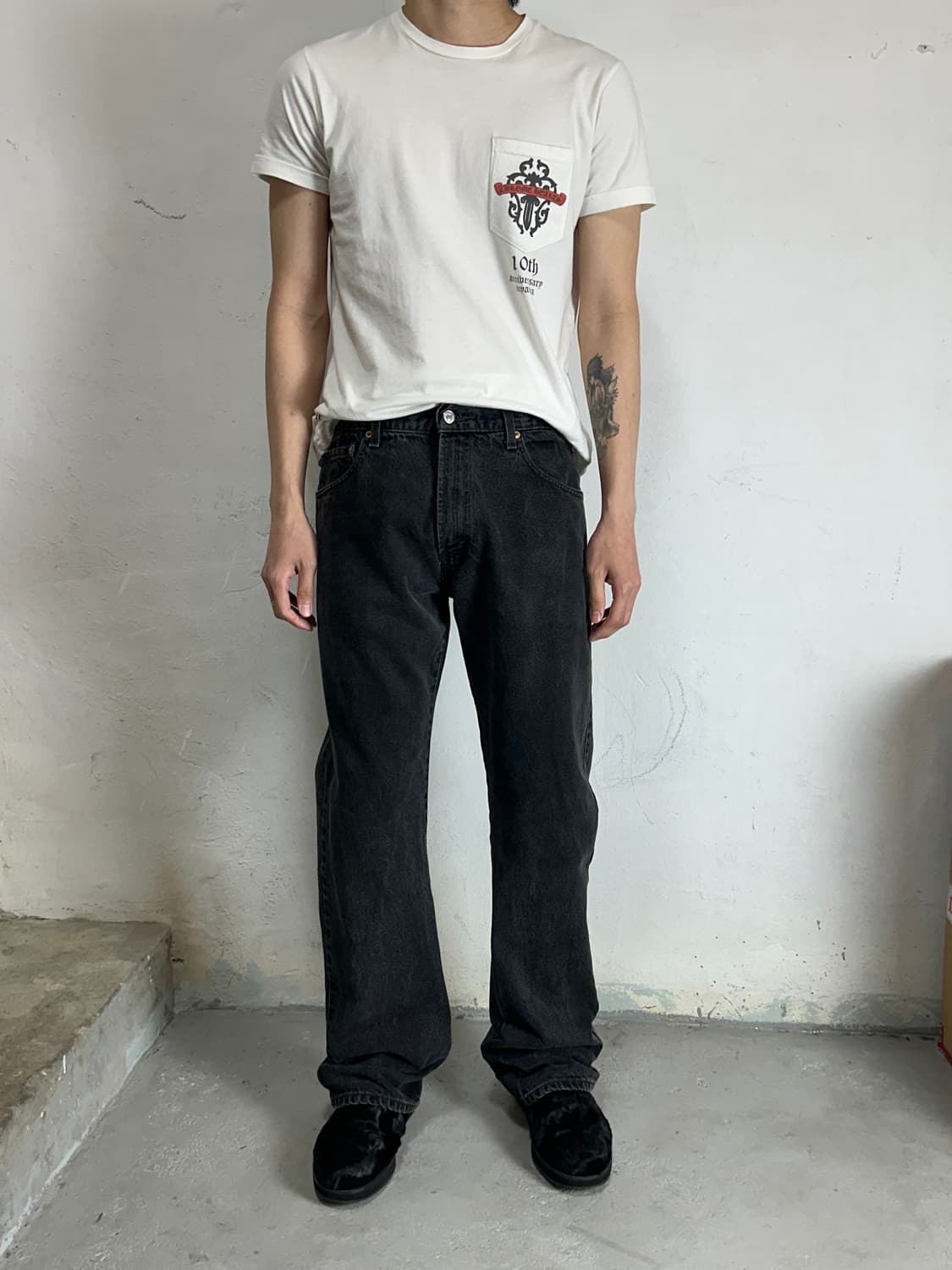 00's 빈티지 리바이스 517 블랙 부츠컷 리바이스 플레어진 상품이미지4