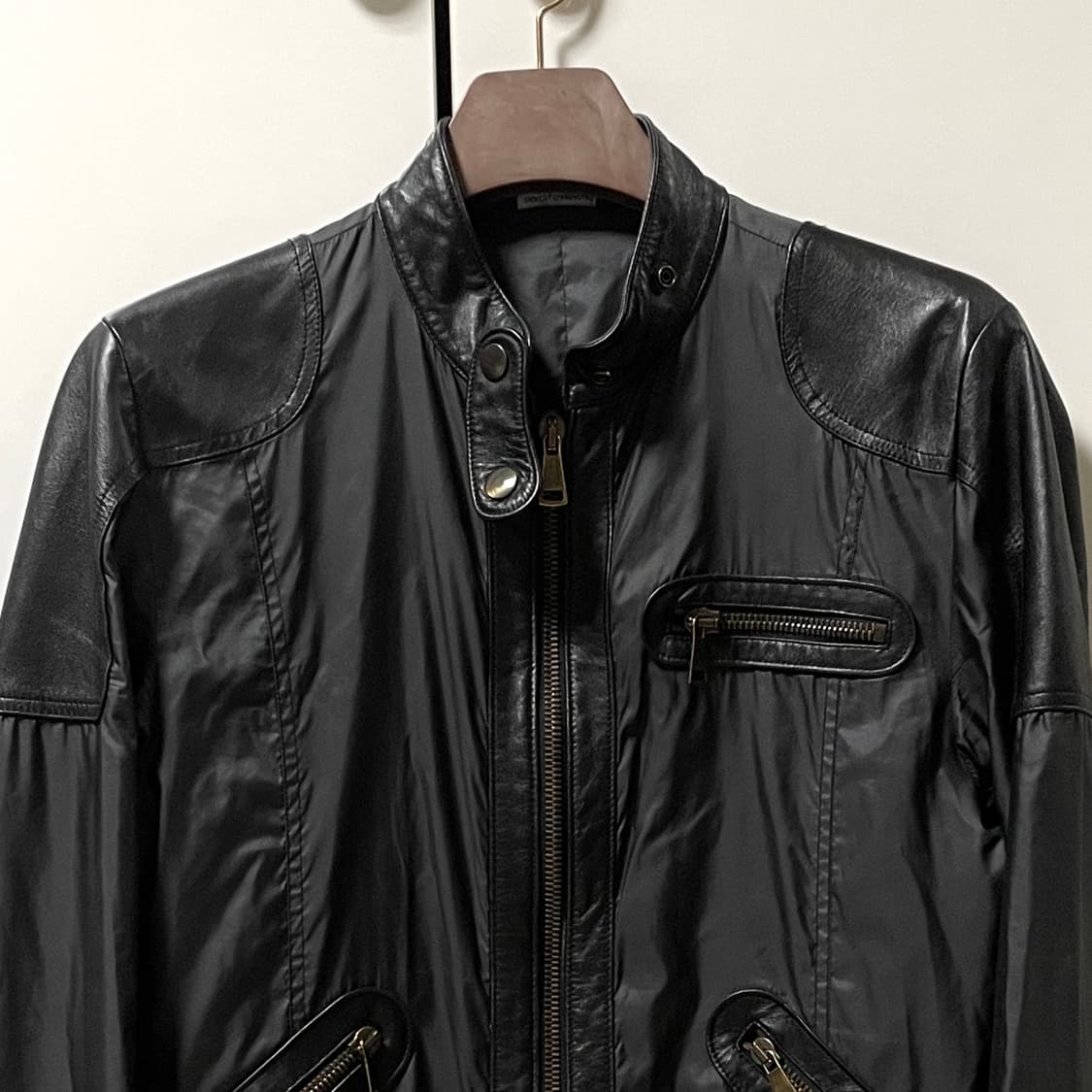 50 돌체앤가바나 램스킨 패치 나일론 자켓 상품이미지2