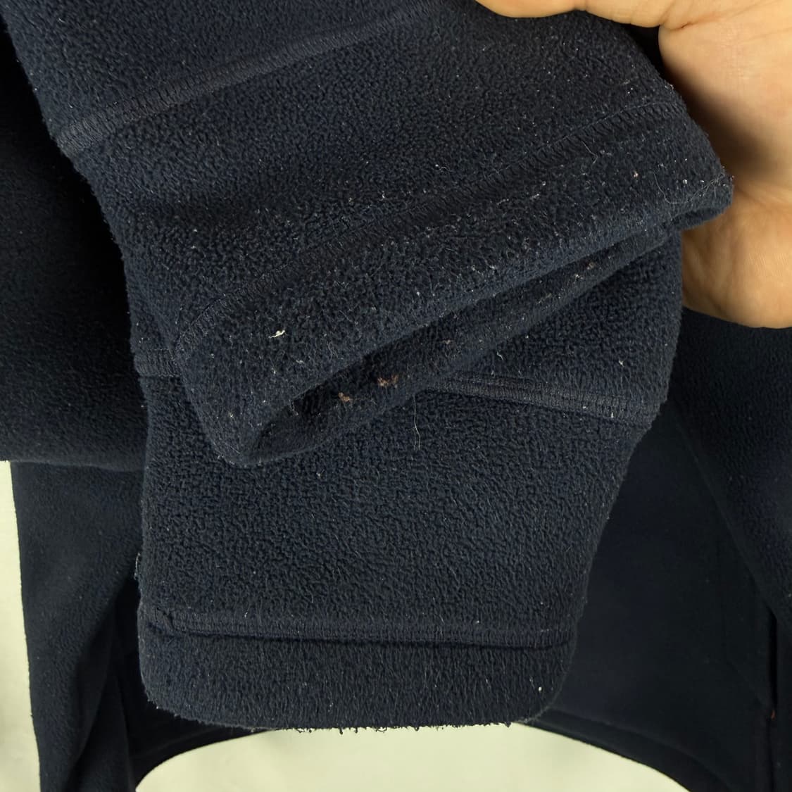 (100) 아식스 플리스 후드집업 네이비 상품이미지4