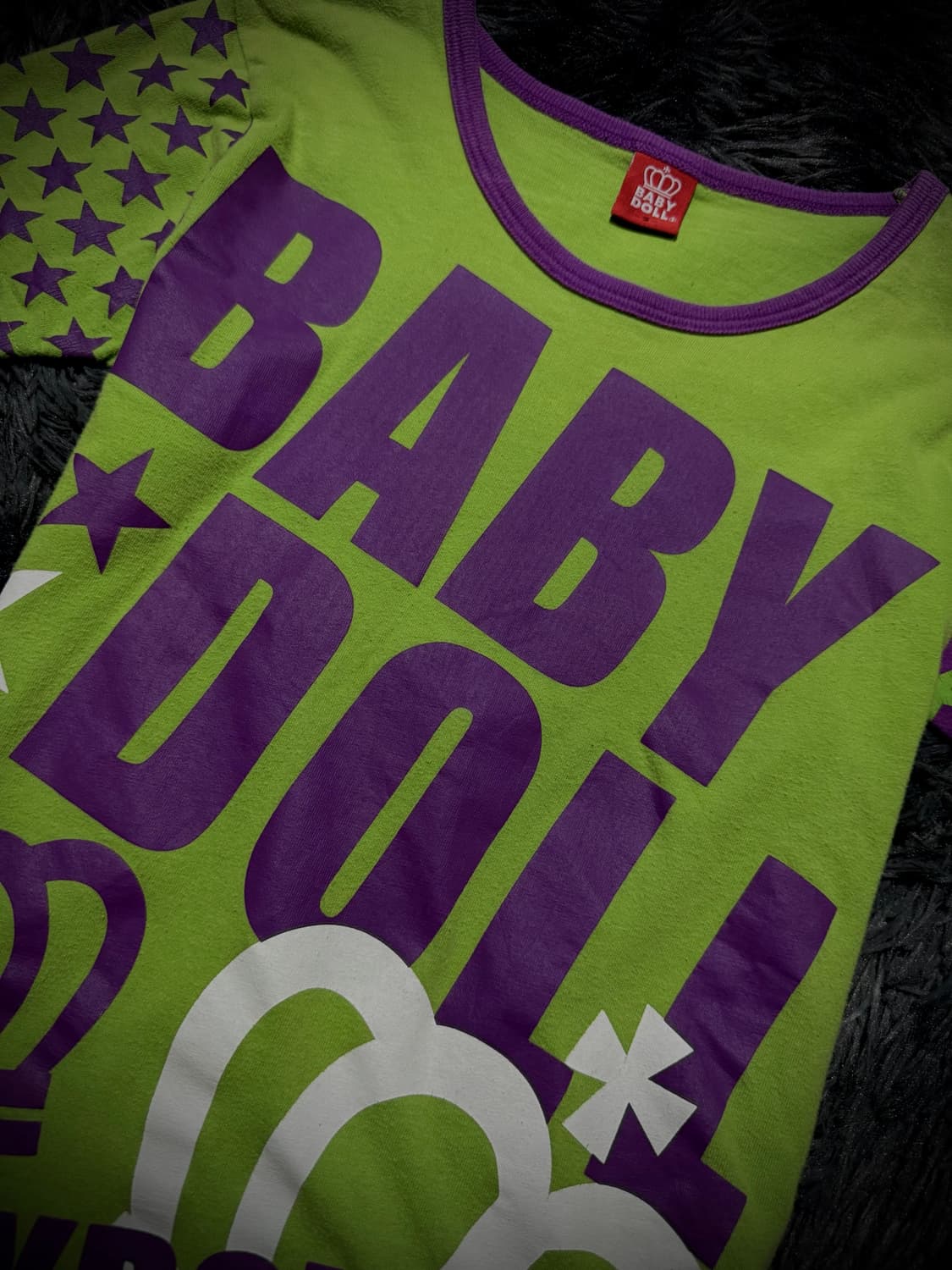 BABY DOLL 멀티컬러 크라운 프린팅 레터링 반팔 티셔츠 상품이미지5