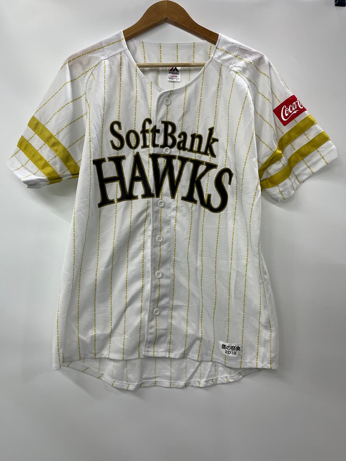소프트뱅크 호크스 마제스틱 야구 유니폼 L사이즈 상품이미지1