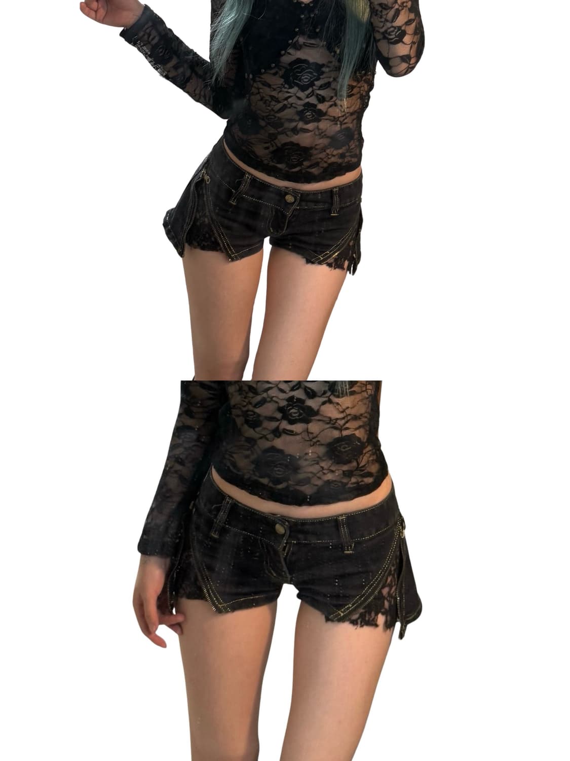 빈티지 갸루맛 숏츠 상품이미지3