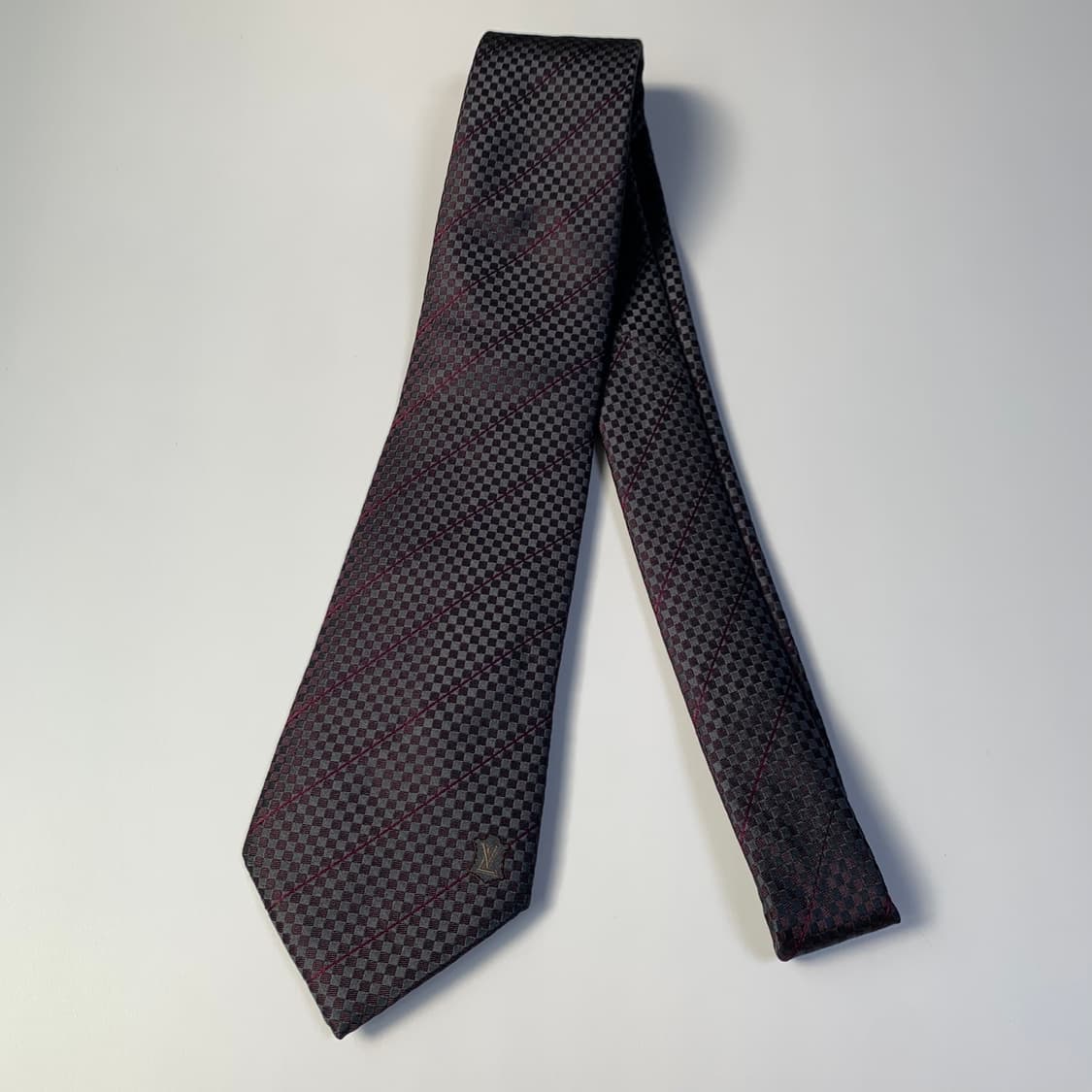 루이비통 스몰다메이 100실크 이태리 최상급 A+ 명품넥타이 9.2cm 상품이미지8