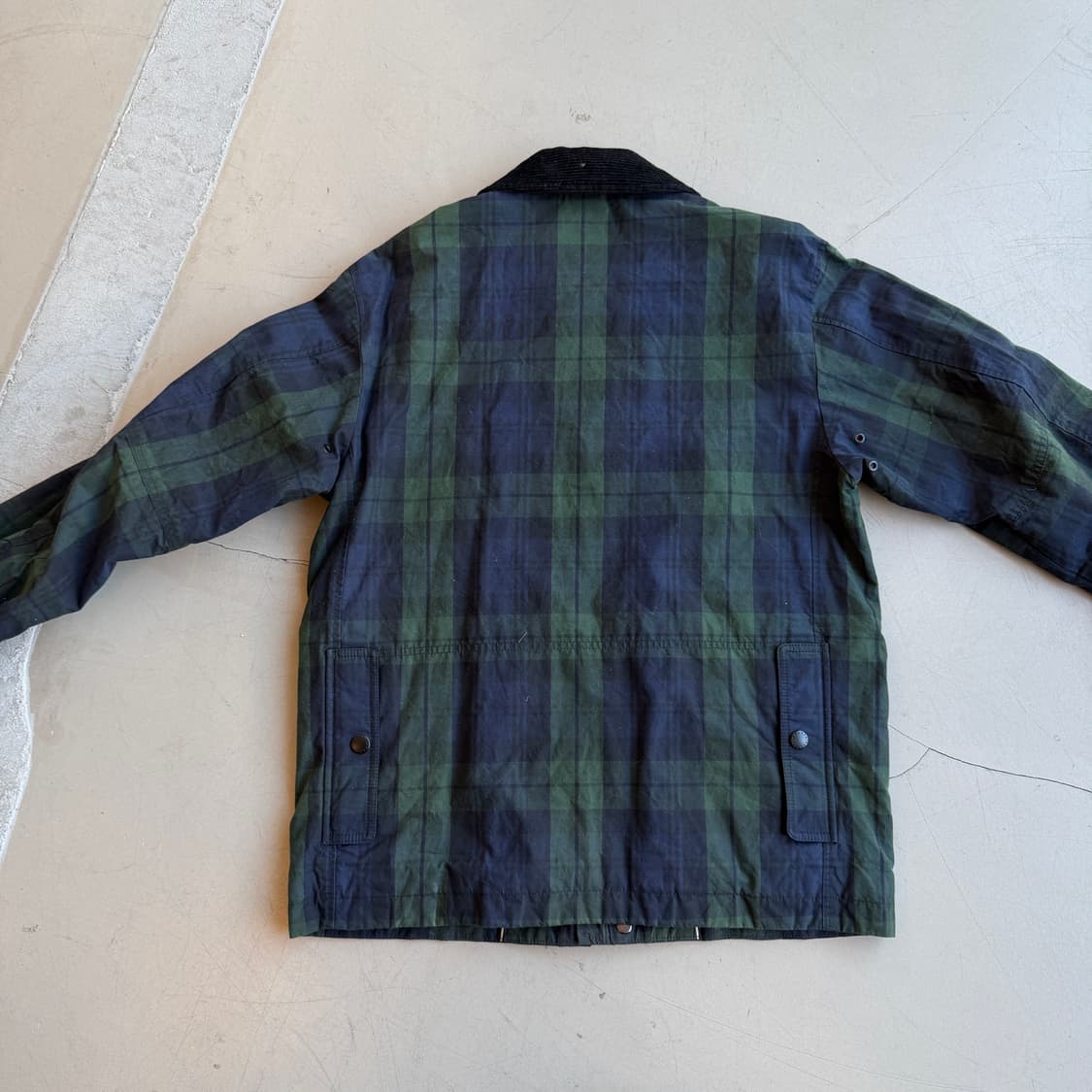 헤지스 블랙와치 왁스 필드 자켓 상품이미지6