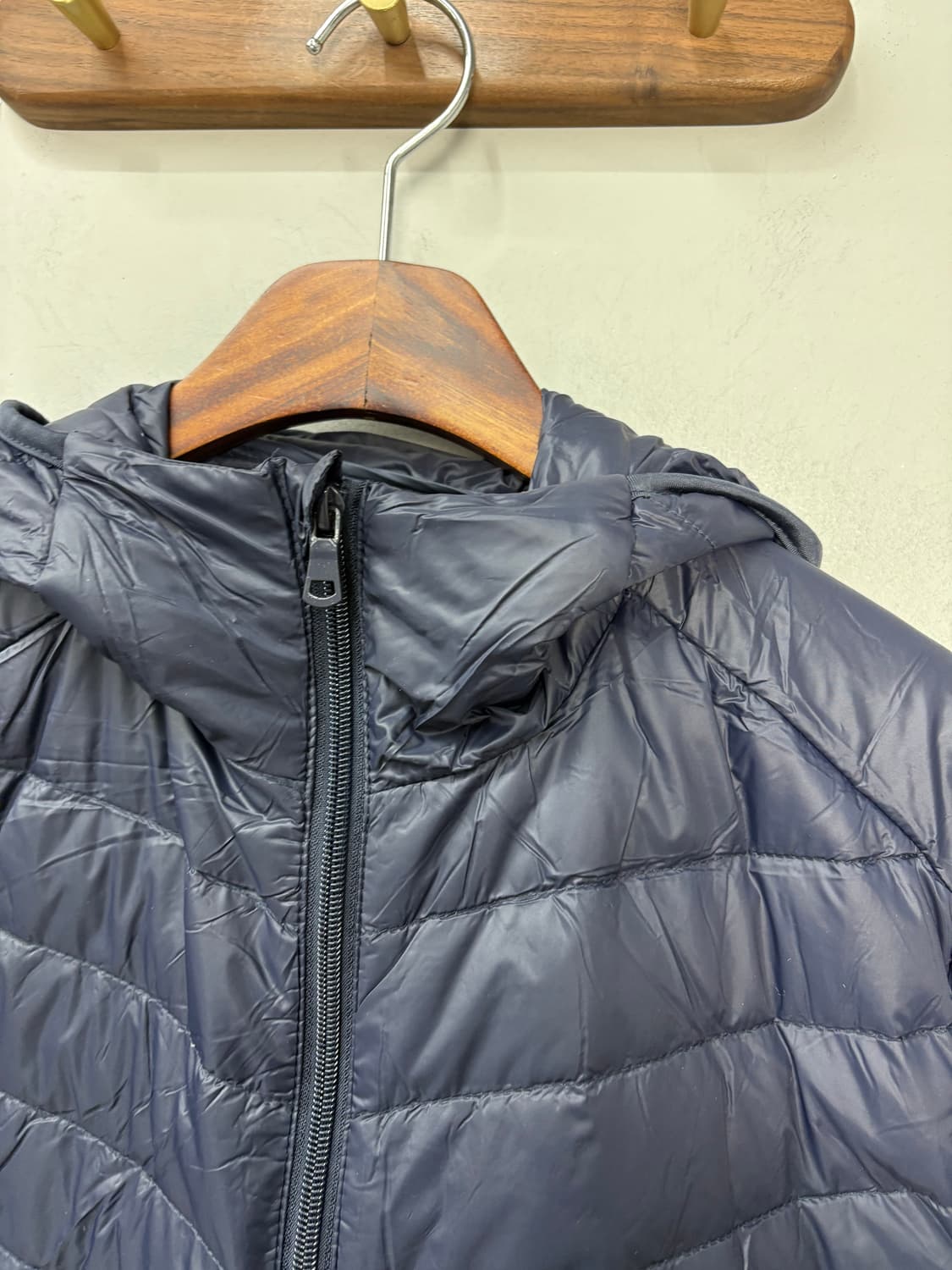 빈티지 네이비 다운 경량 후드자켓 A3093 상품이미지3