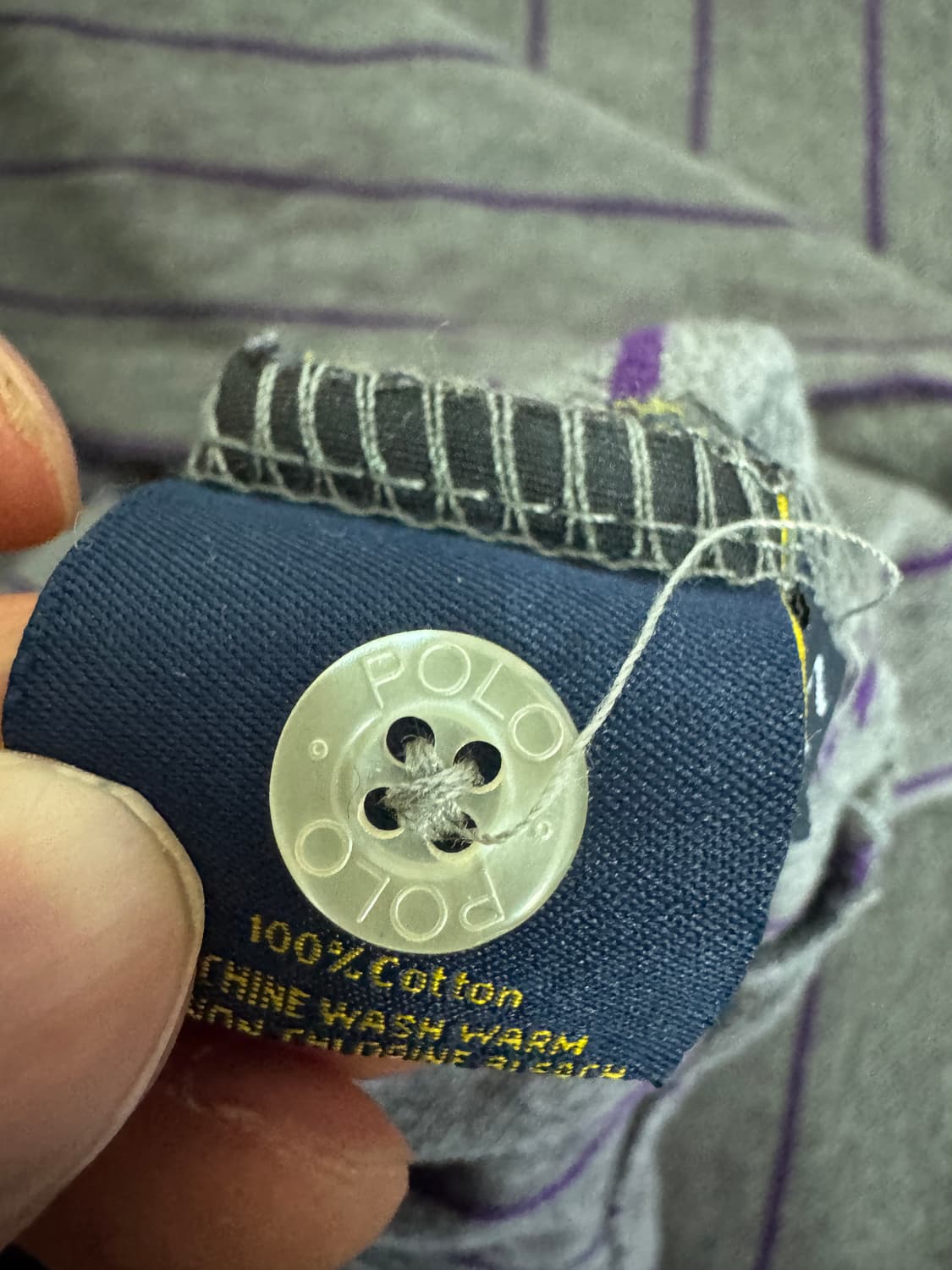 폴로 랄프로렌 커스텀 핏 스트라이프 pk 반팔 카라티 M 상품이미지4