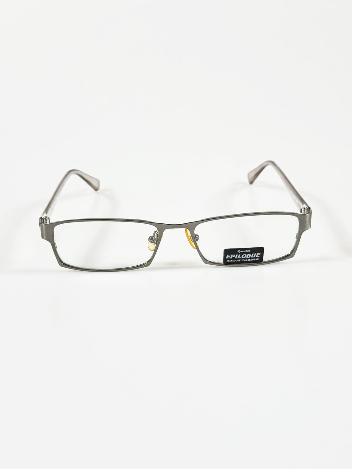 EPILOGUE 다크 실버 슬림 스퀘어 메탈 빈티지 안경 상품이미지2