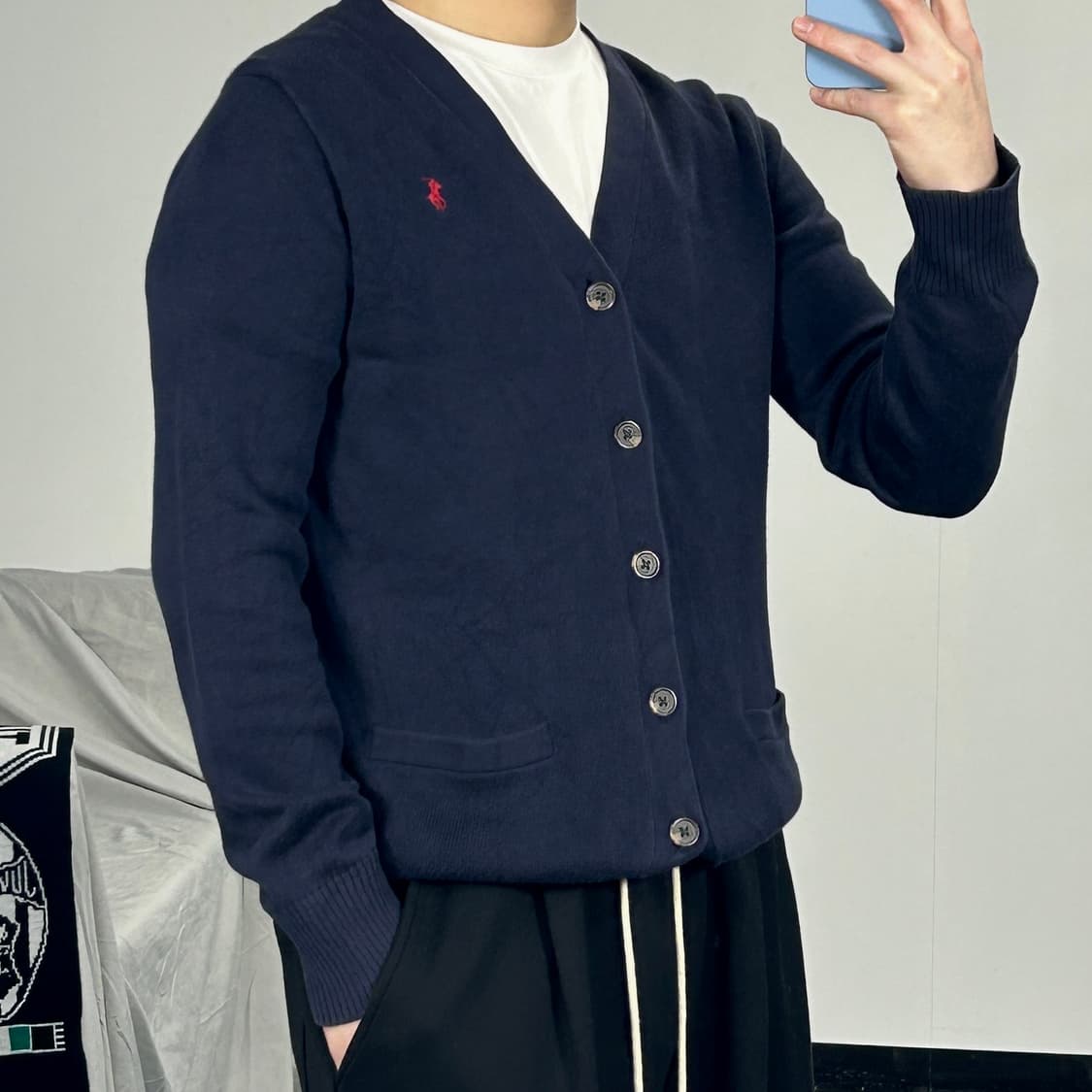 폴로 랄프로렌 레드포니 네이비 가디건 M 상품이미지1