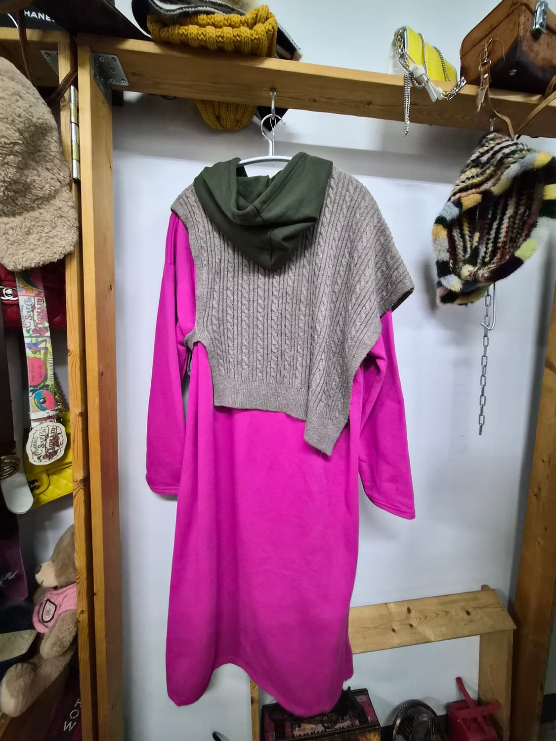 기모 후드 원피스. 마크제이콥스 언발 니트베스트 상품이미지6