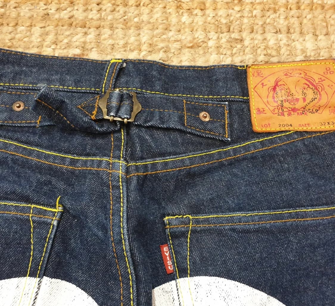 에비수 빅 로고 힌치백 데님 팬츠 상품이미지7