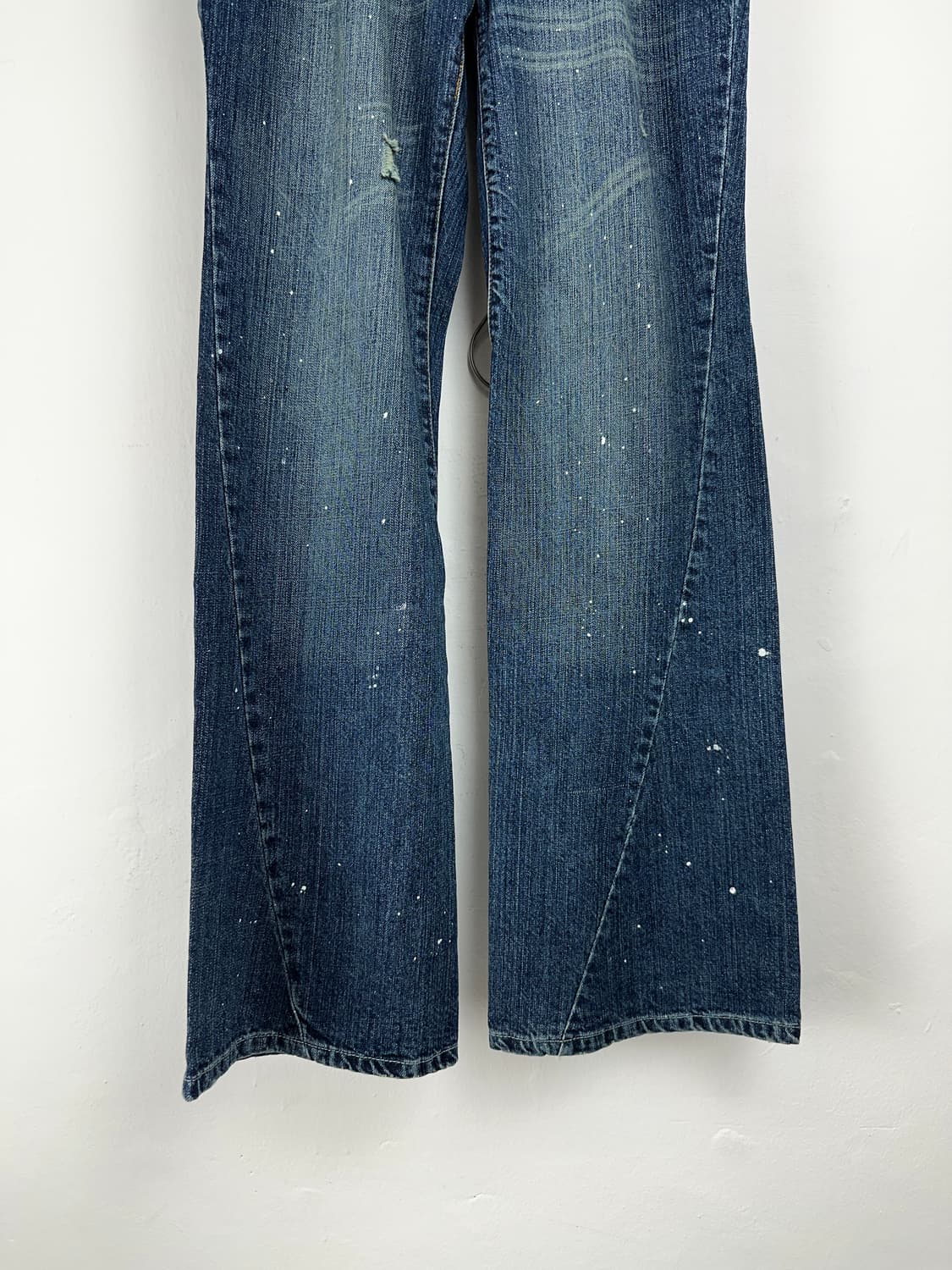 Paint Splatter Flare Denim Jeans 상품이미지6