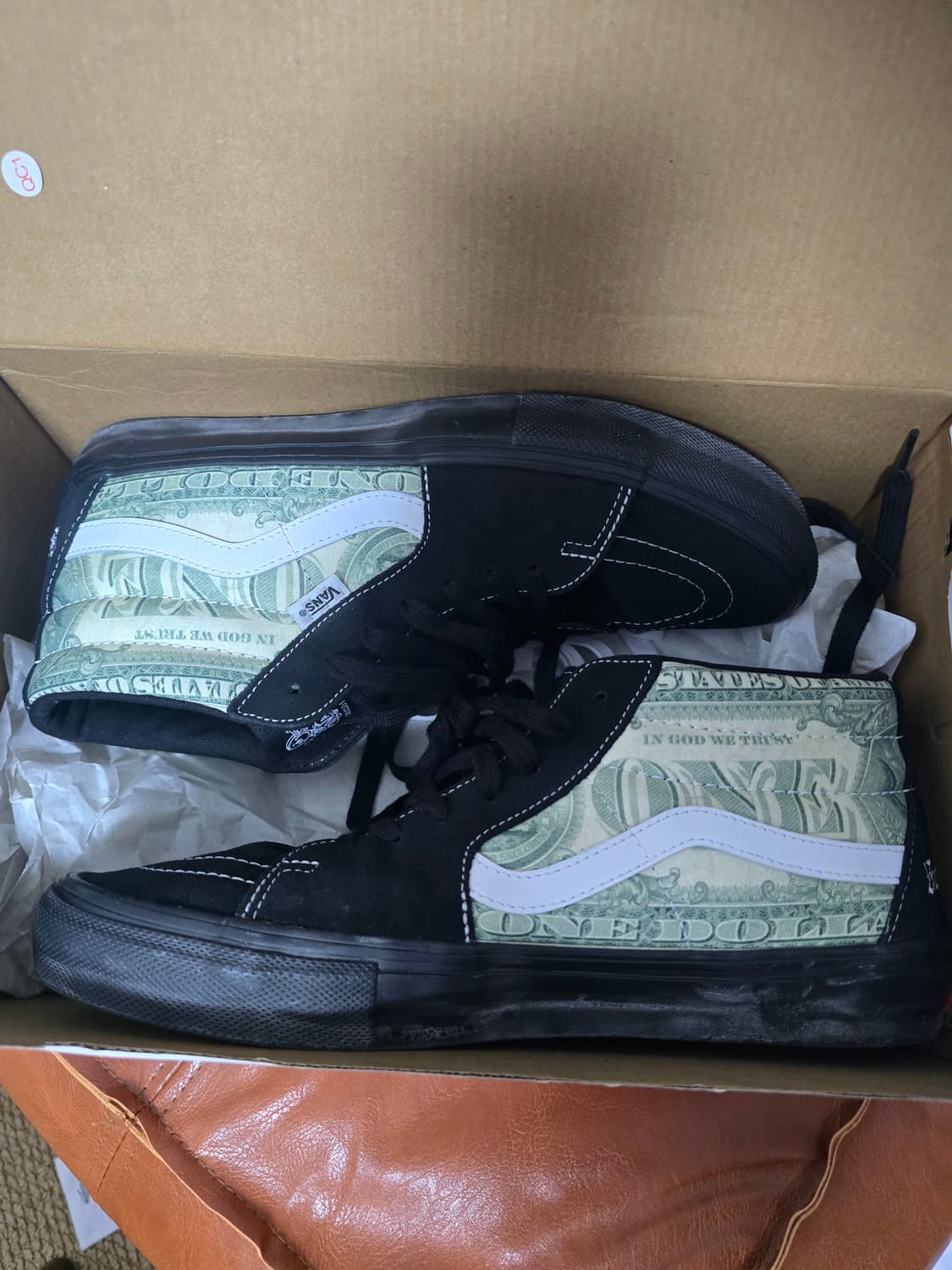 반스 슈프림 스케이트 그로소 미드 달러 블랙 290 상품이미지2