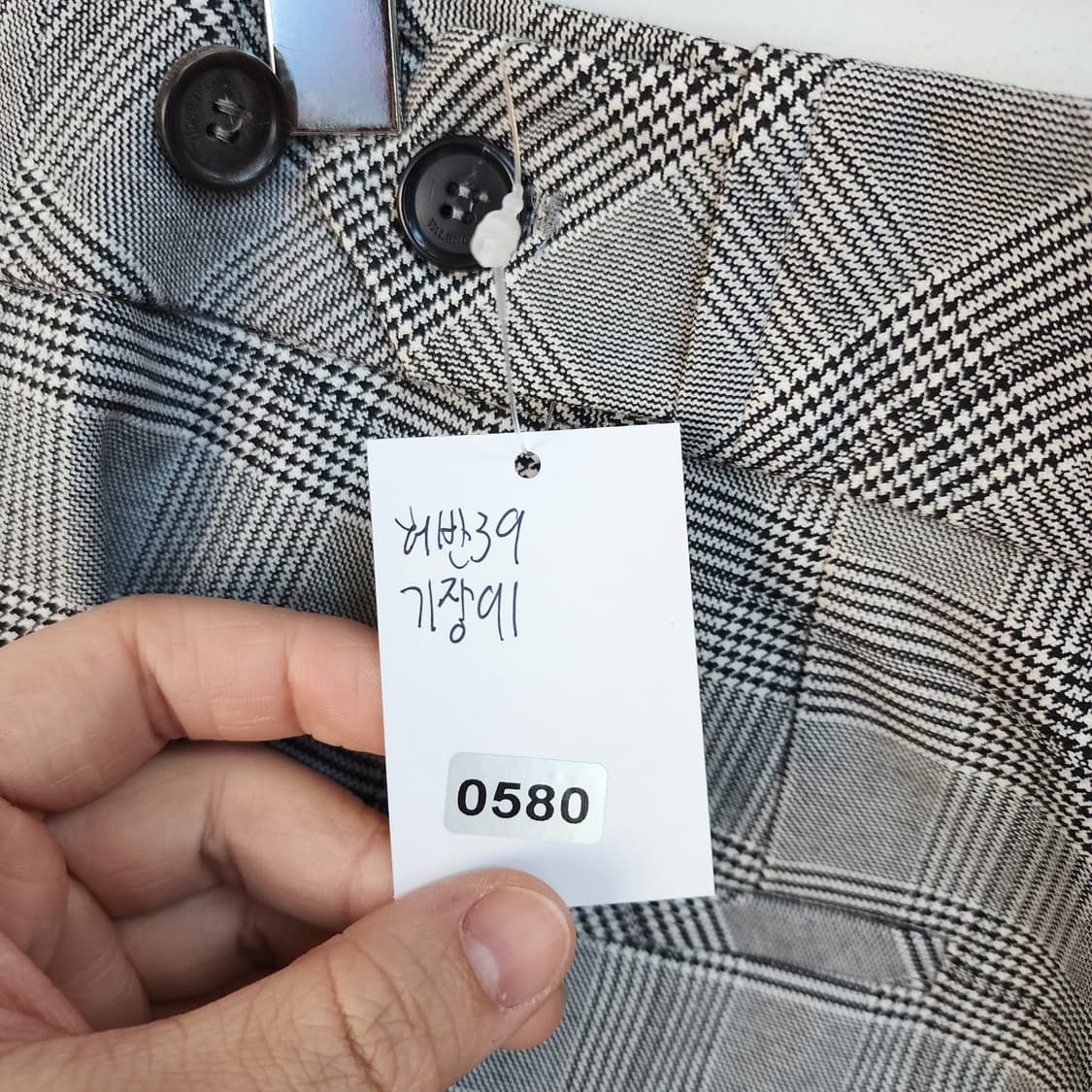 발렌시아 체크 패턴 자켓&바지 상품이미지9