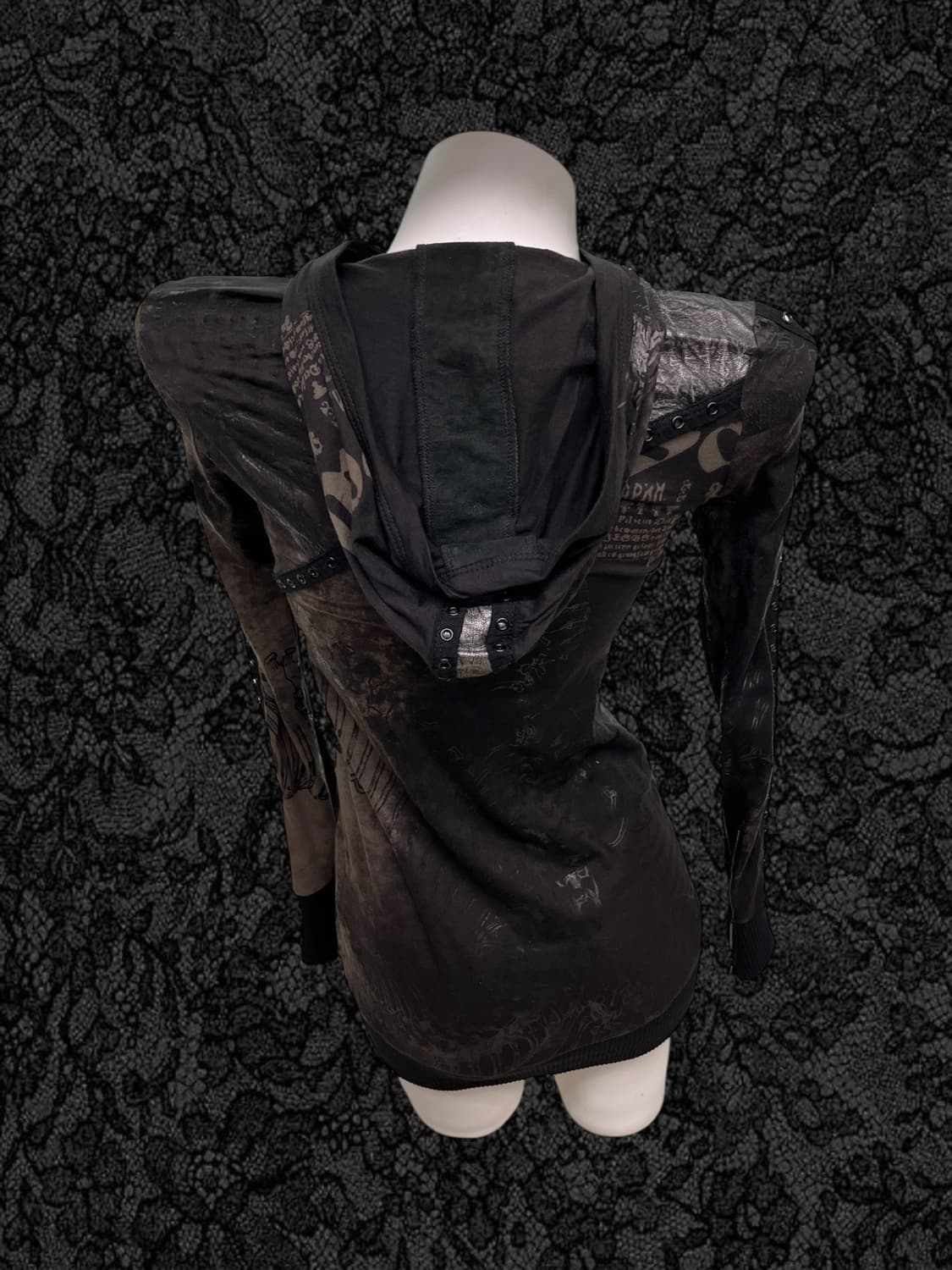 ‘SALVAGE' leather eyelet long sleeve 상품이미지7