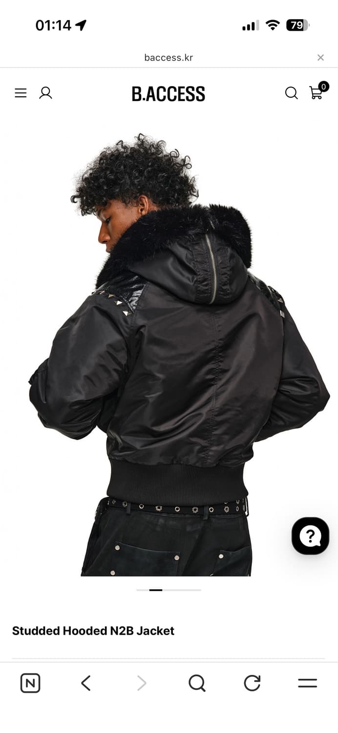 Studded Hooded N2B Jacket 상품이미지3