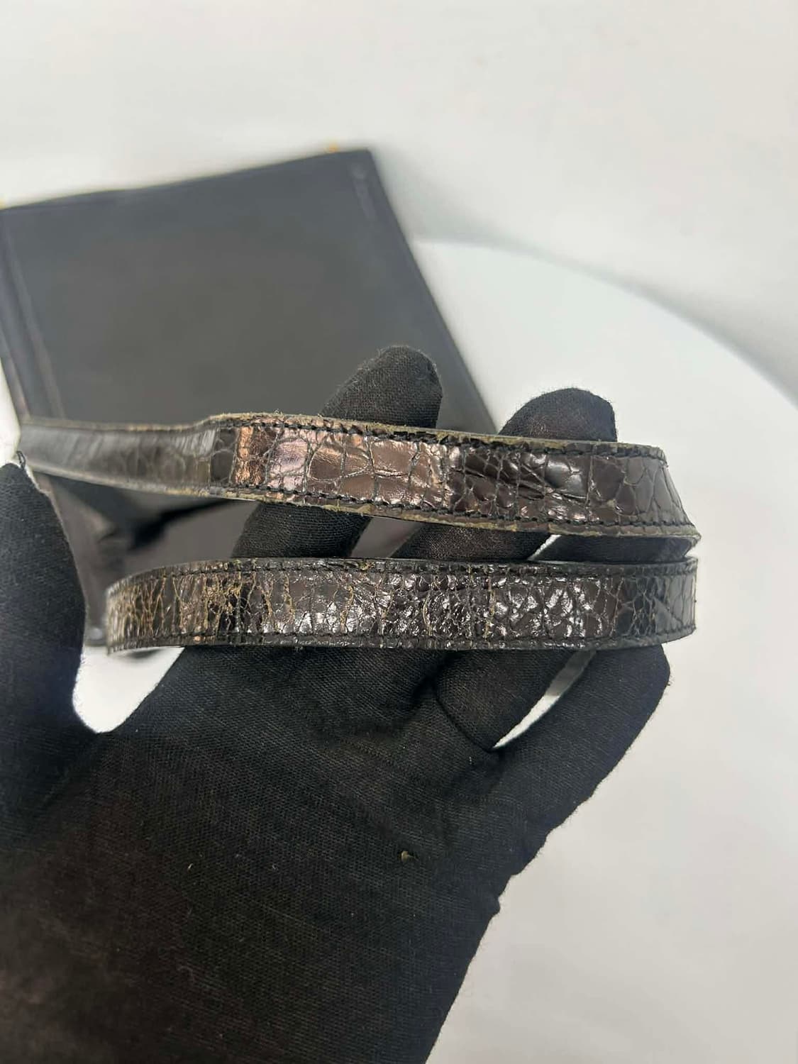 발리 악어가죽 숄더 토트백 상품이미지8