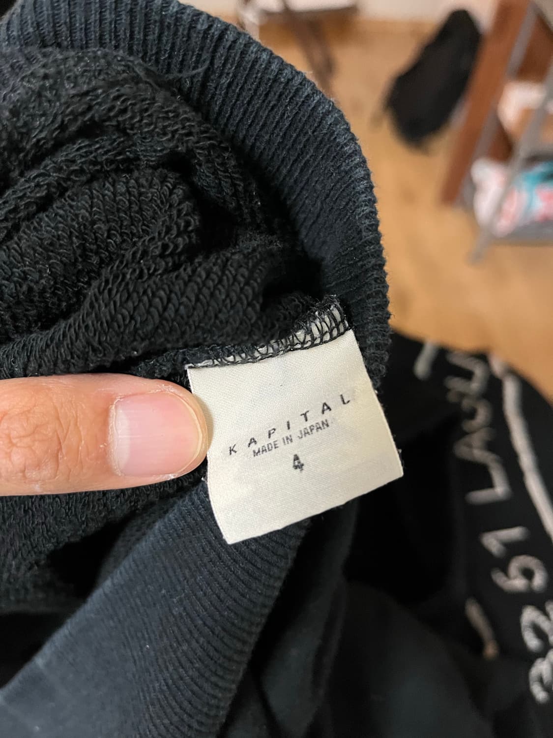 캐피탈 스마일 맨투맨 4사이즈 블랙 상품이미지5