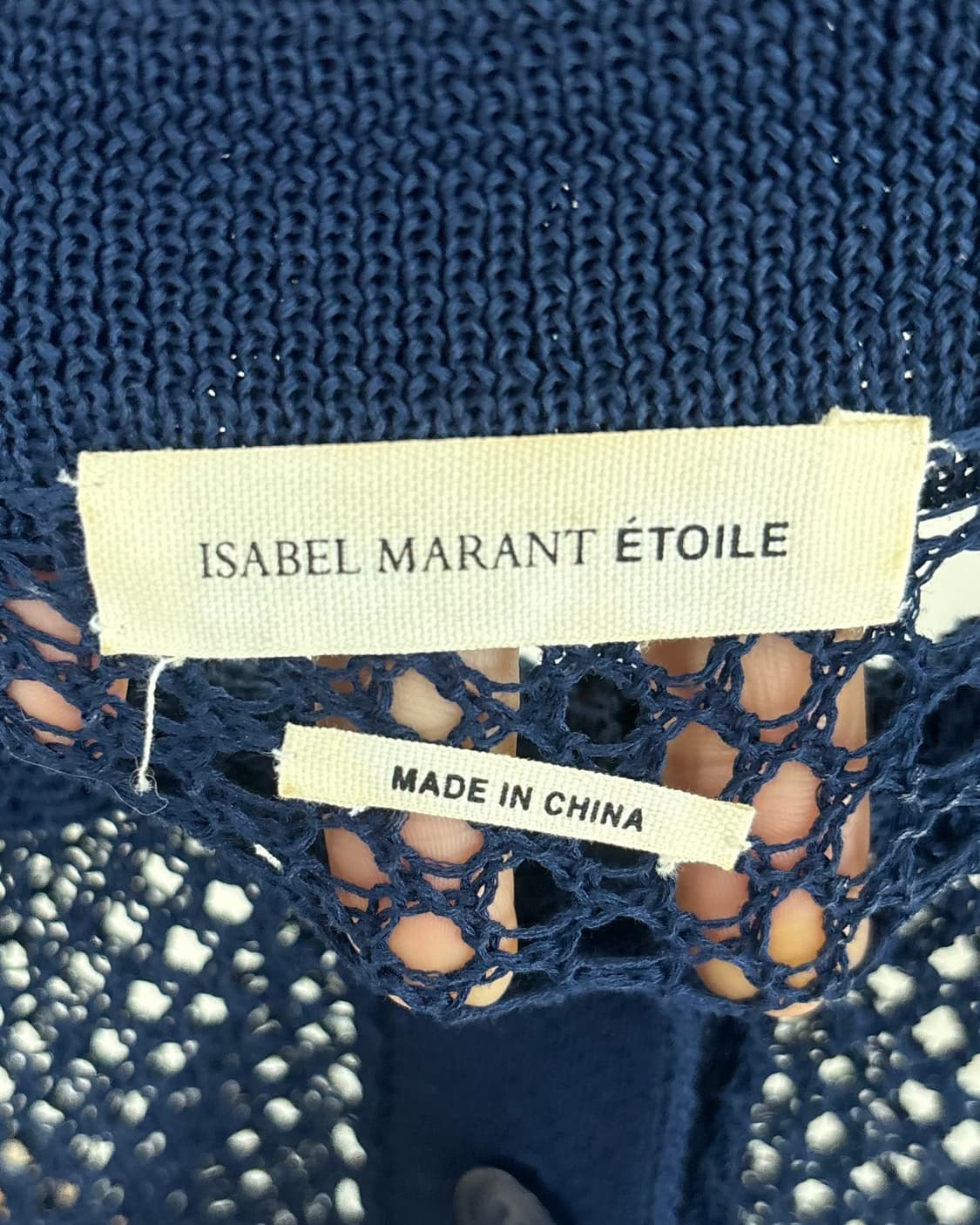 이자벨마랑 블루 시스루 하프 니트 상품이미지7