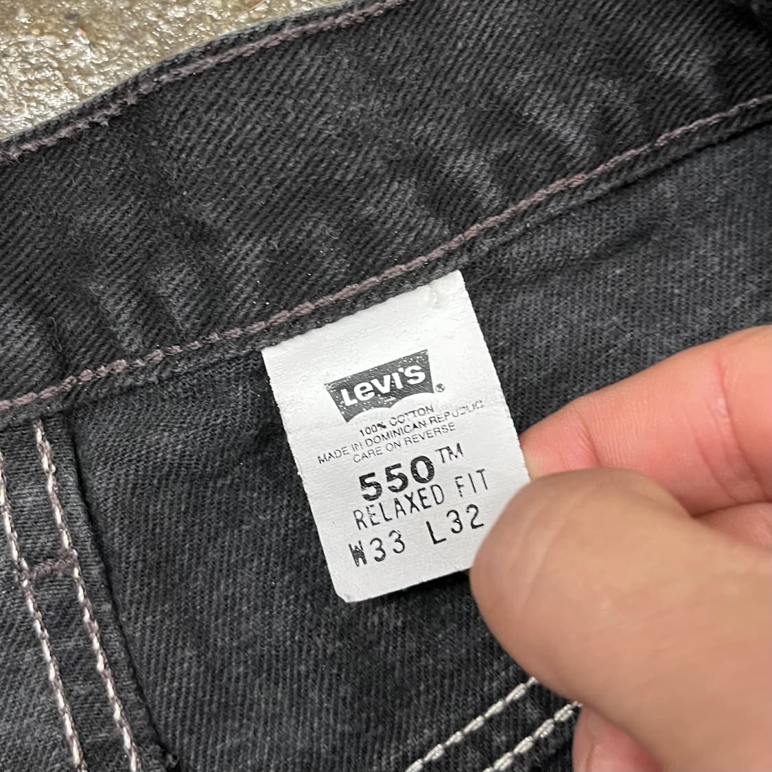00s Levis550 블랙진 (31“) 상품이미지6