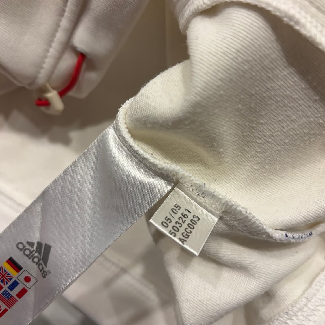 [95] 05s 아디다스 잉글랜드 삼선 화이트 레드 트랙탑 져지 B946 상품이미지10