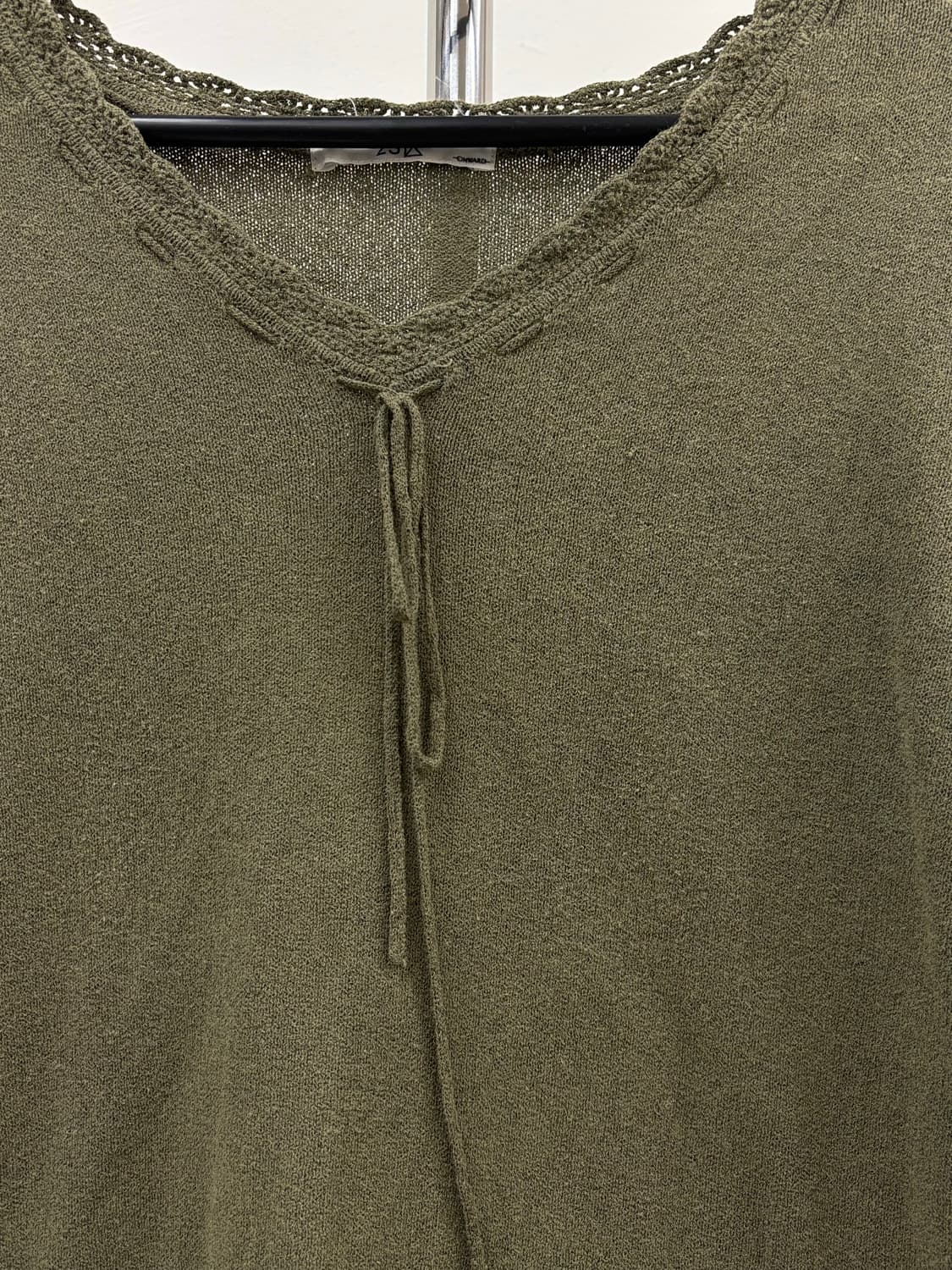 빈티지 카키 반팔 상품이미지5