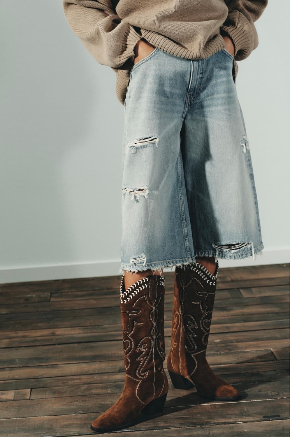 자라 레더 부츠 37사이즈 상품이미지5