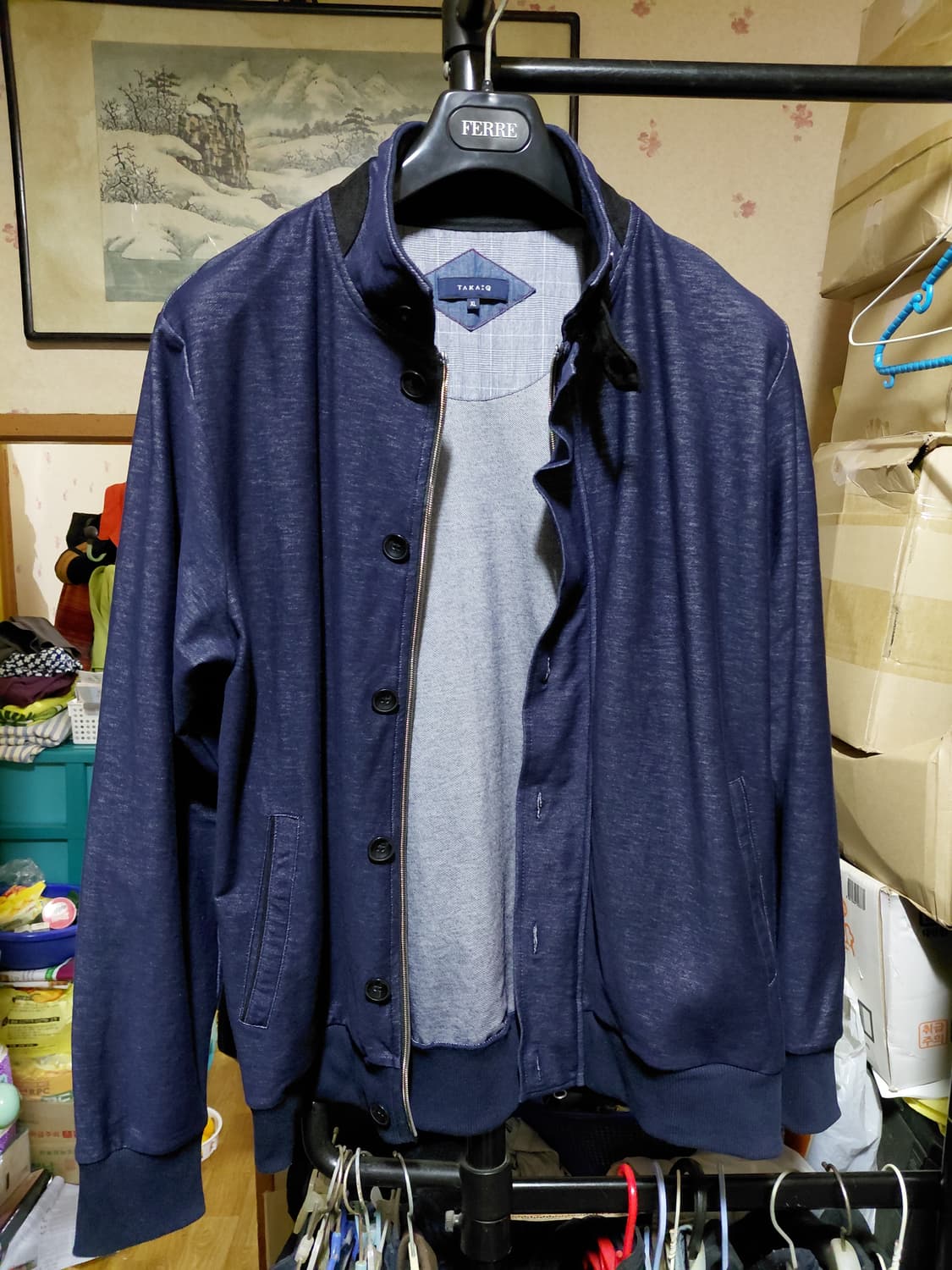 [TAKA Q]데님 헤링턴 자켓 XL(105)사이즈 상품이미지10