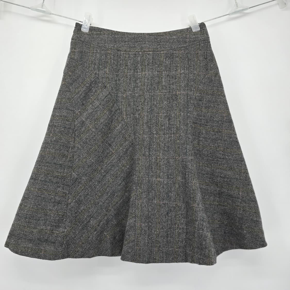 Olivia Lauren 헤링본 플레어 스커트 꽃 자수 장식 상품이미지7