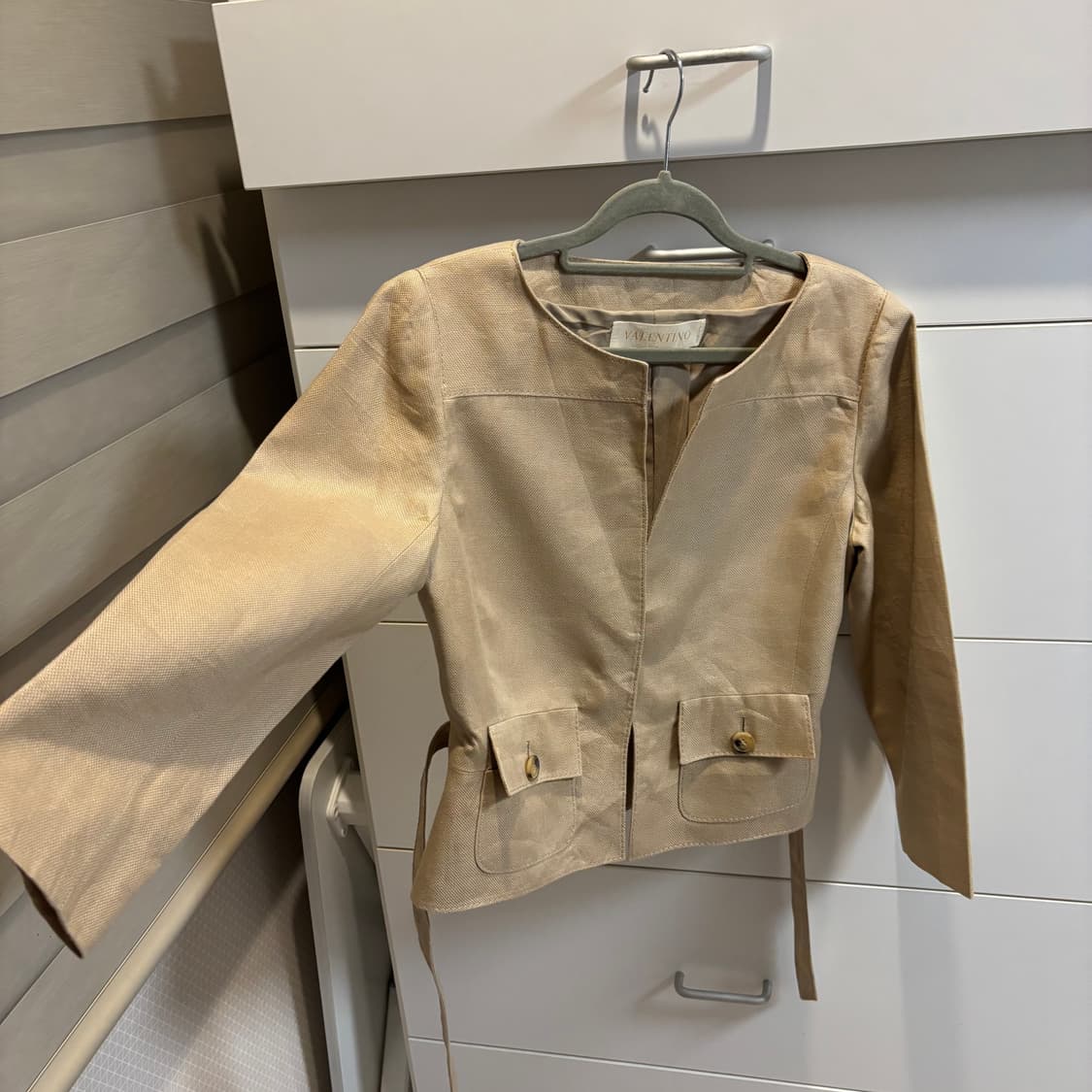 VALENTINO 발렌티노 린넨 100%  y2k 빈티지 자켓 상품이미지3