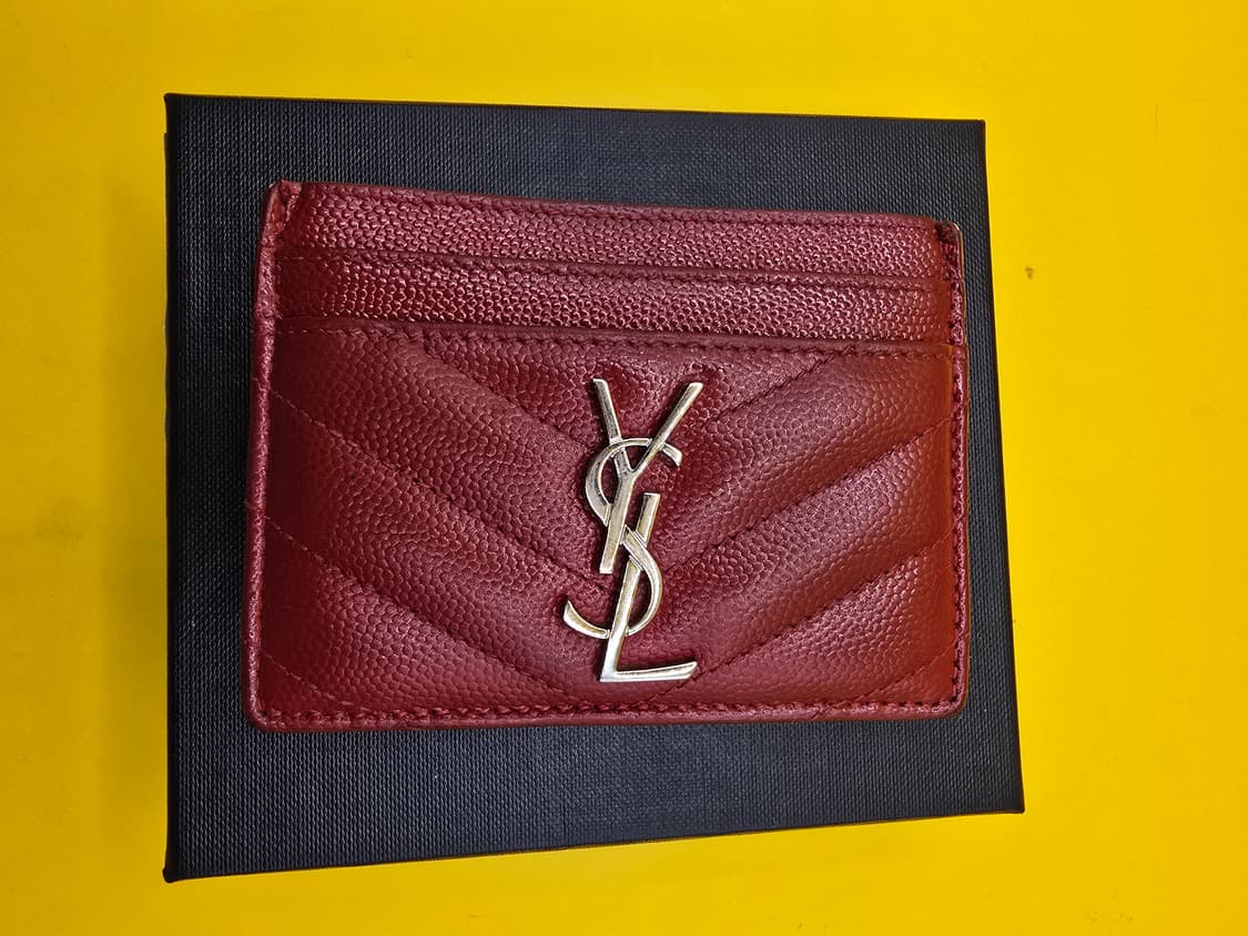 생로랑 YSL 카드지갑 (레드/은장, 풀구성) 상품이미지2