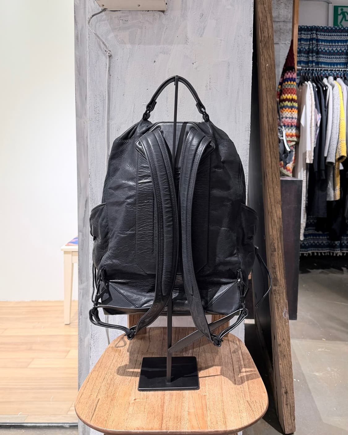 알렉산더 왕 블랙 월리 레더 백팩  상품이미지4