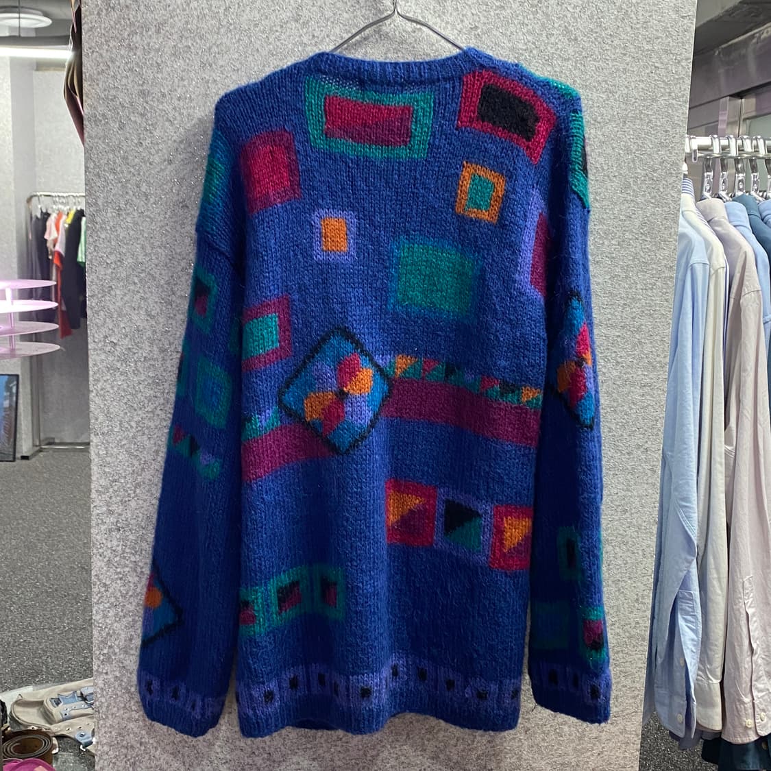 빈티지 코위찬 컬러블록 니트 가디건 b3391 상품이미지4