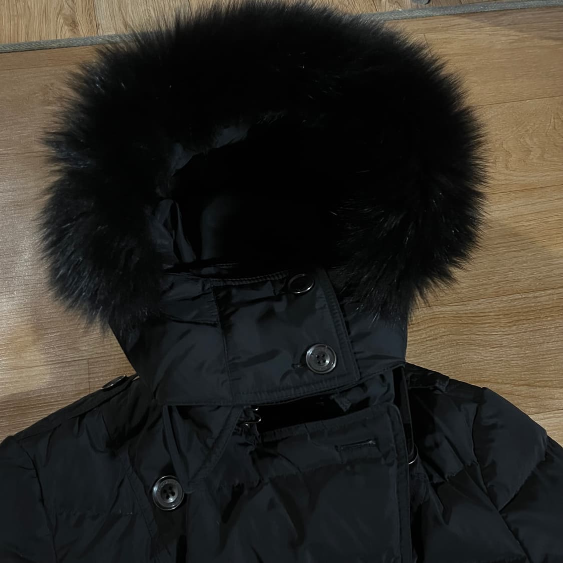 [여44-마른55] 버버리 폭스퍼 구스패딩 상품이미지6